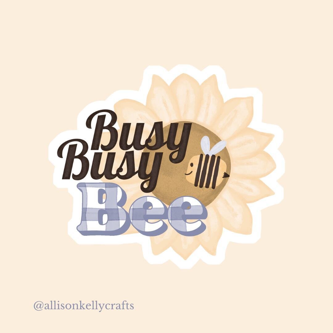 Buzzing around, getting things done!⁠
.⁠
.⁠
.⁠
.⁠
.⁠
This illustration is available as stickers for wholesale on @faire_wholesale so if you want some fun stickers to sell in your store please go check it out, link in my bio!! ⁠
⁠
#wholesale #illustra