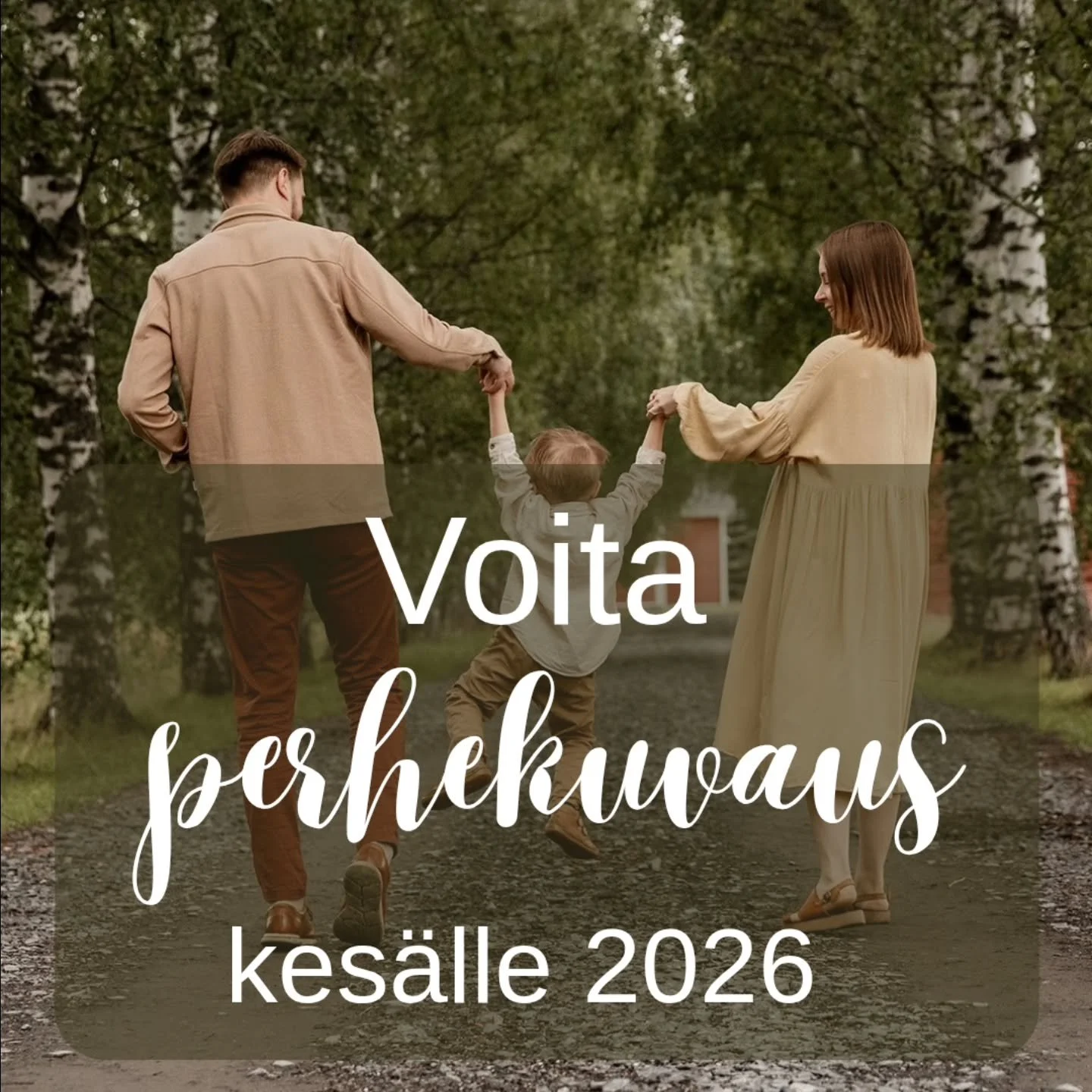ARVONTA

Alkaneen vuoden kunniaksi haluan arpoa yhdelle onnekkaalle perhekuvauksen kes&auml;lle 2026. 🩷

Kuvauksen lis&auml;ksi saat valita itsellesi viisi digikuvaa koevedosgalleriasta. ✨

Kuvaus toteutetaan milj&ouml;&ouml;ss&auml; Oulun seudulla.