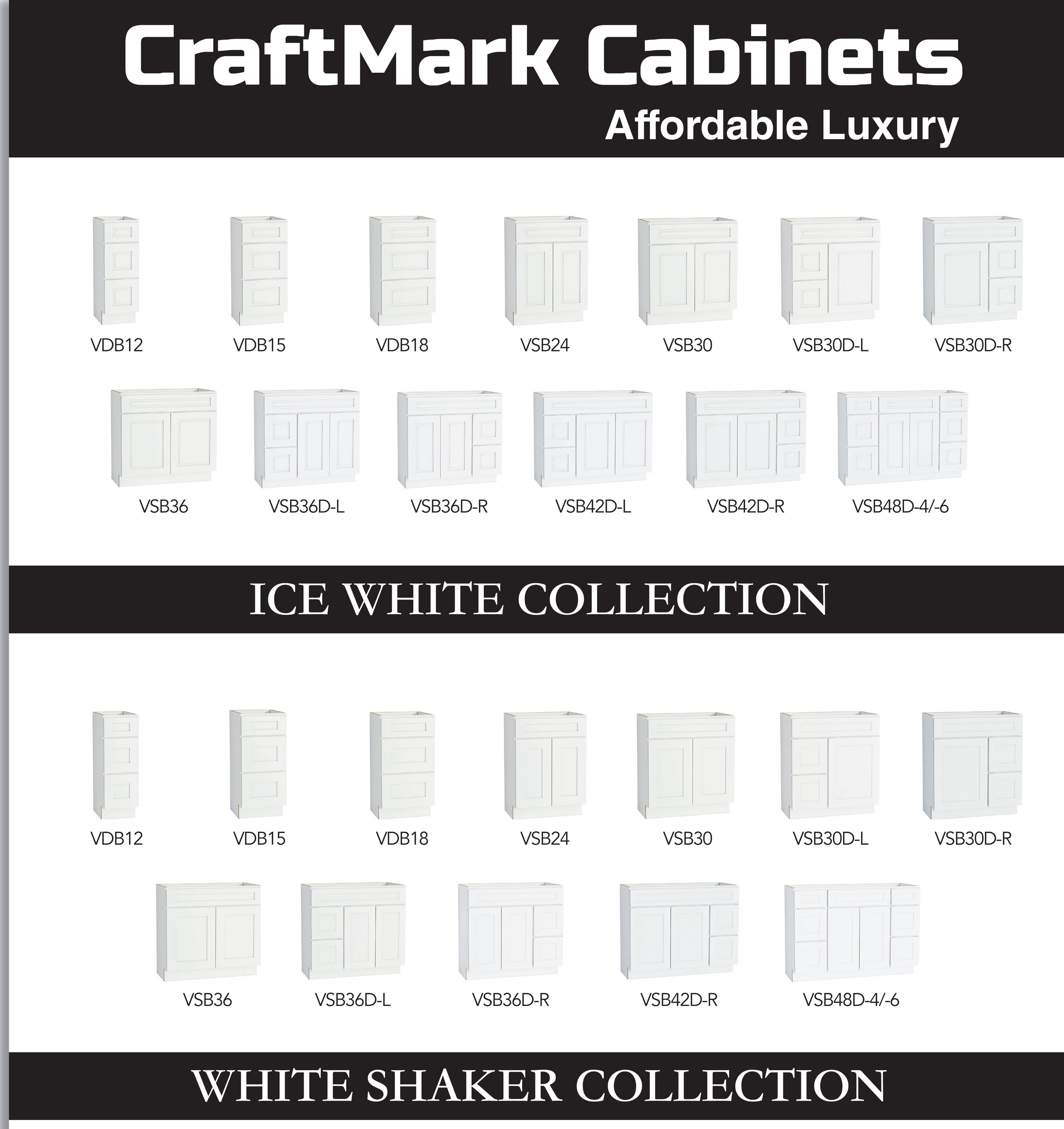 Matching Cabinet Vanities Craftmark