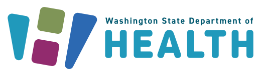Washington State Department of Health logo.