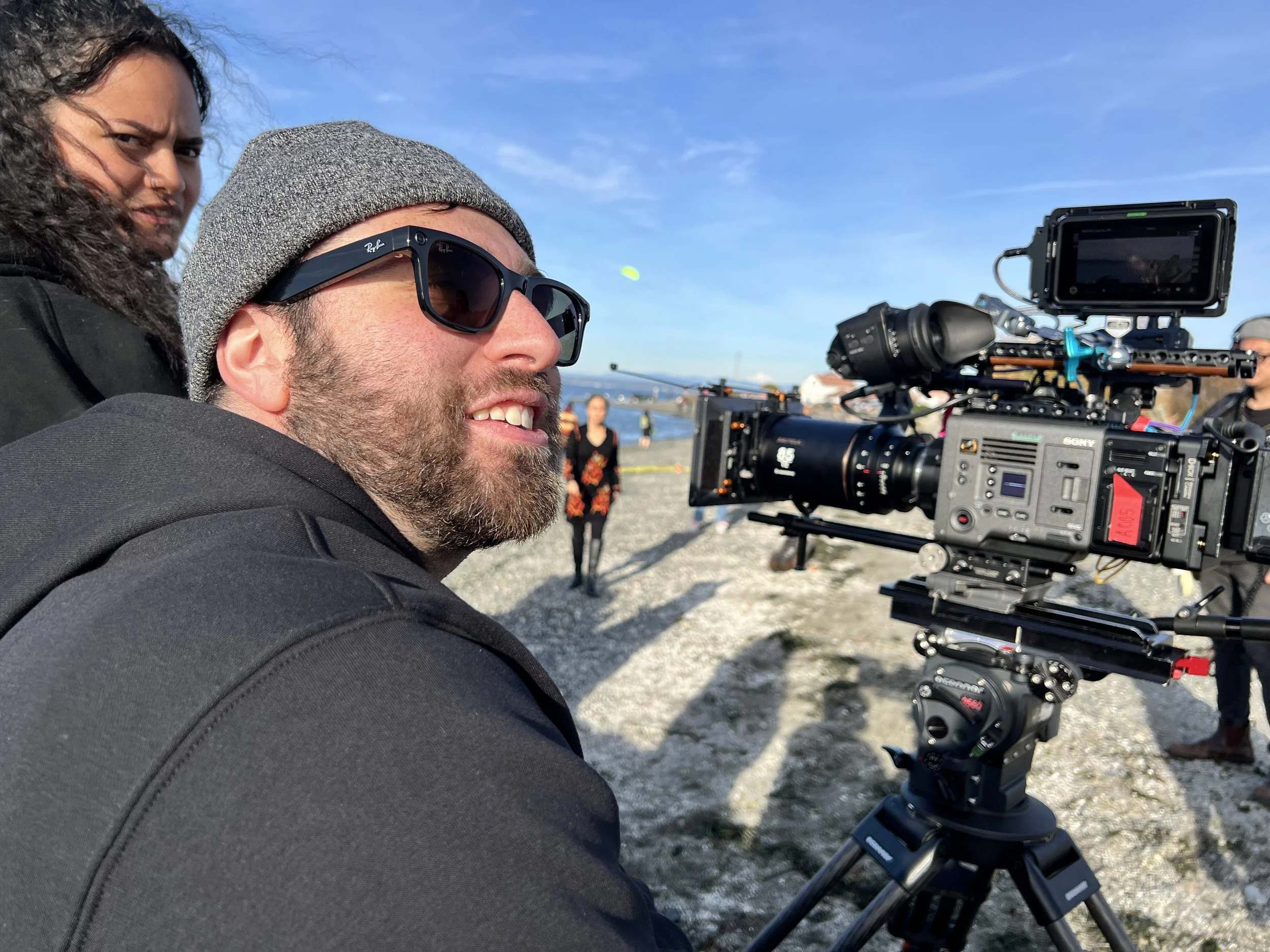 Kai Films crew operating a cinema camera during an outdoor production.
