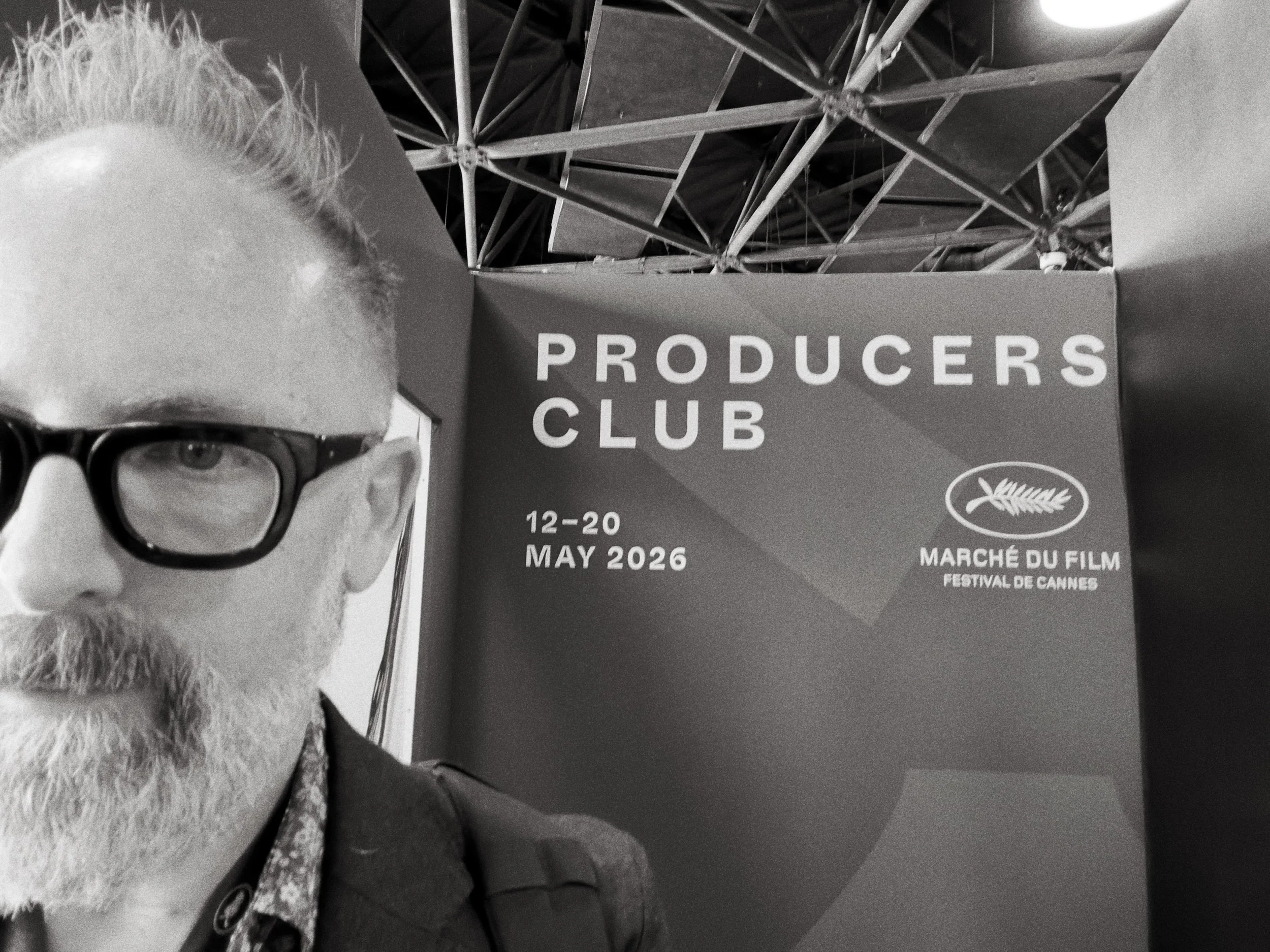 Derek Johnson at the Producers Club during the Cannes film market.