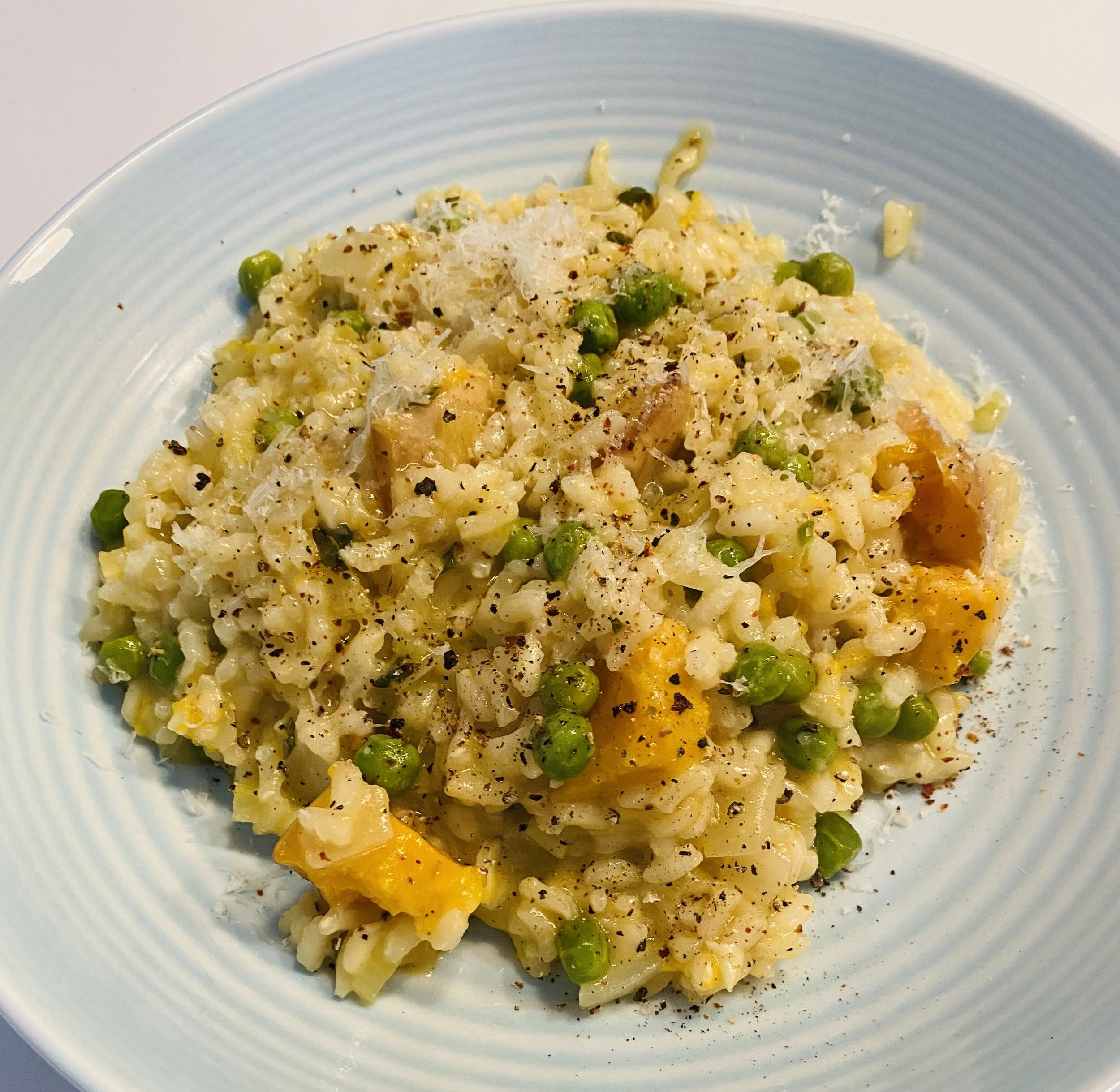 Pumpkin, Pea &amp; Mint Risotto