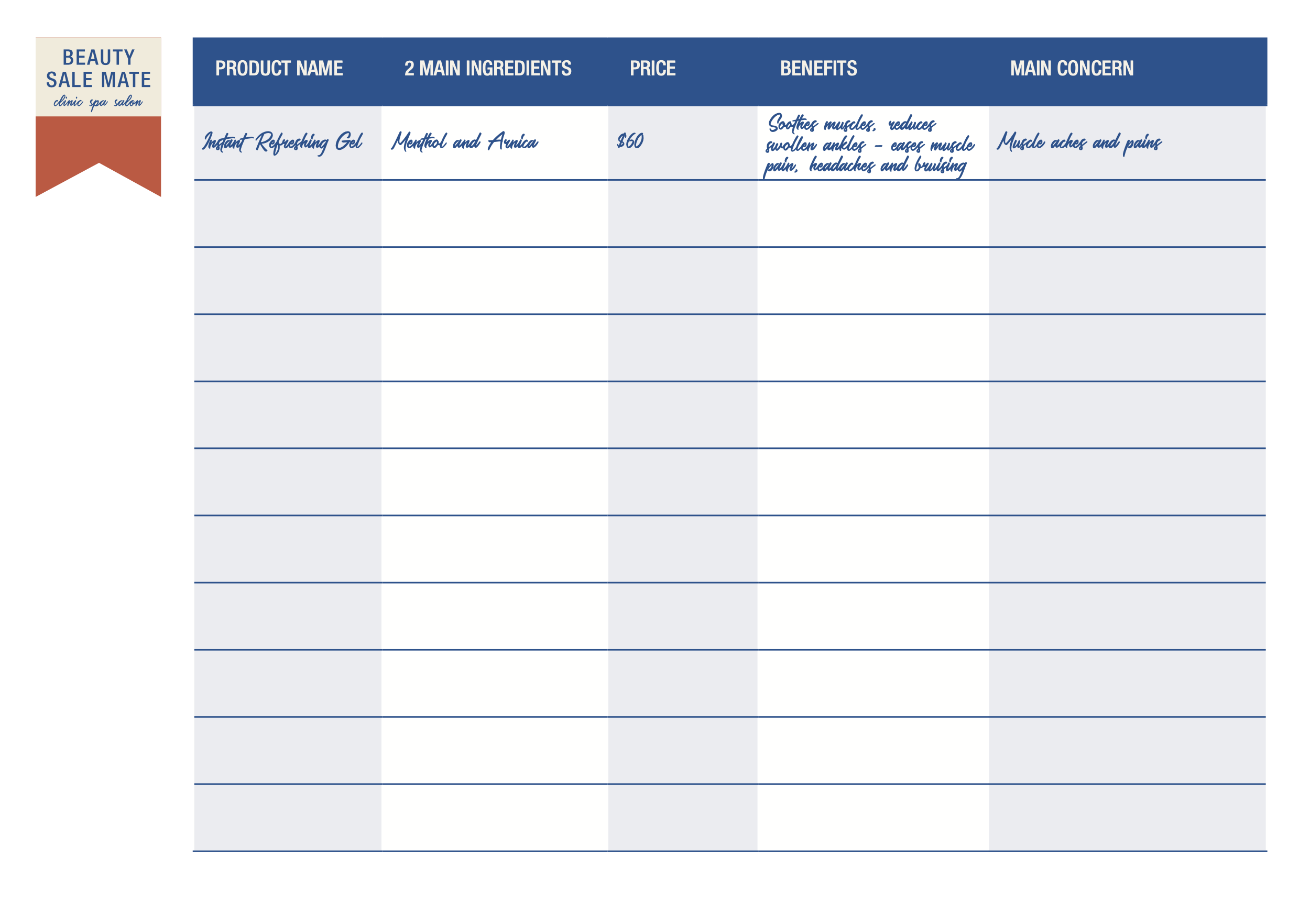 Product Learning Cheat Sheet