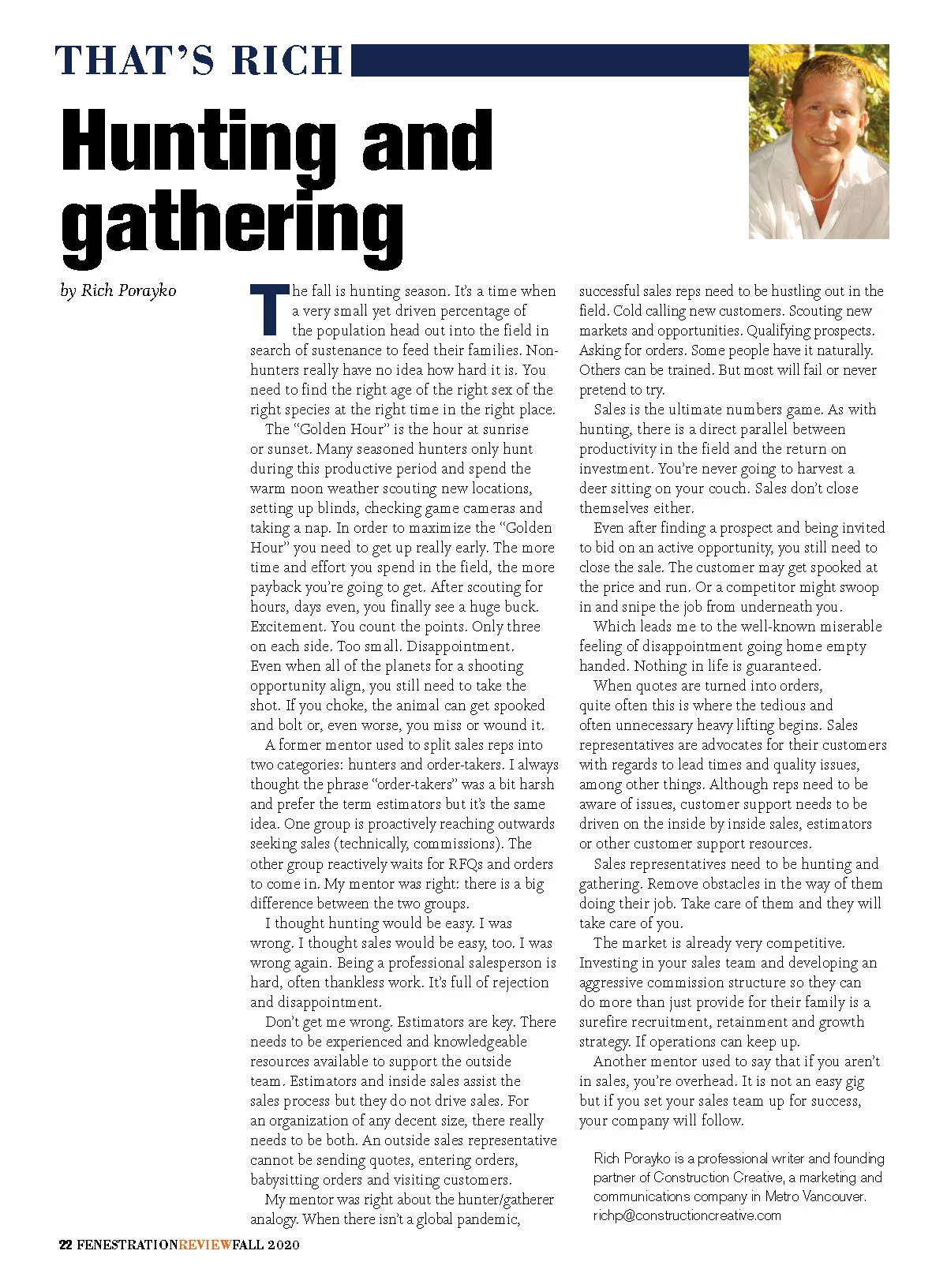 That's Rich - Hunting & Gathering