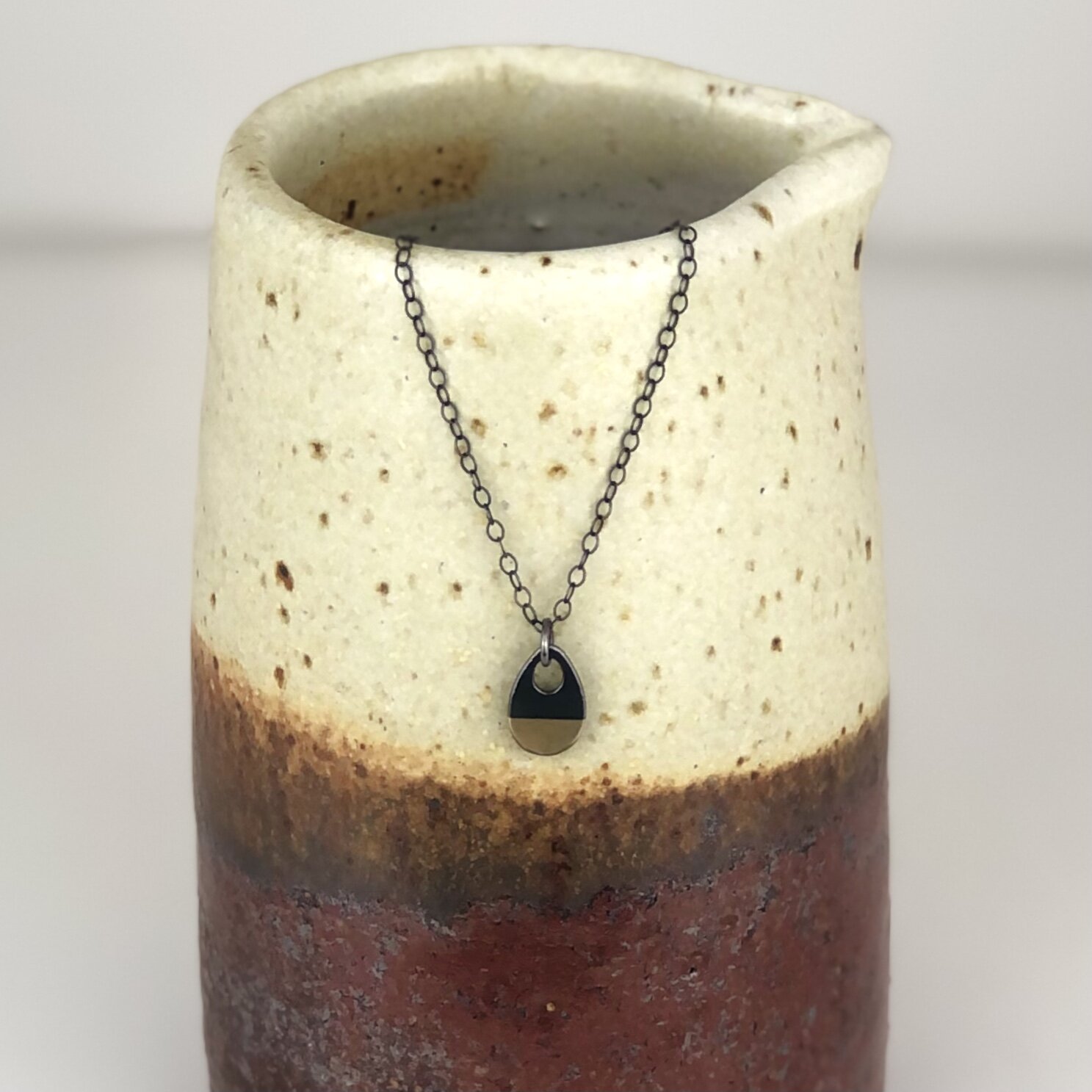 Keum Boo Tiny Teardrop Half Necklace-RB.jpeg