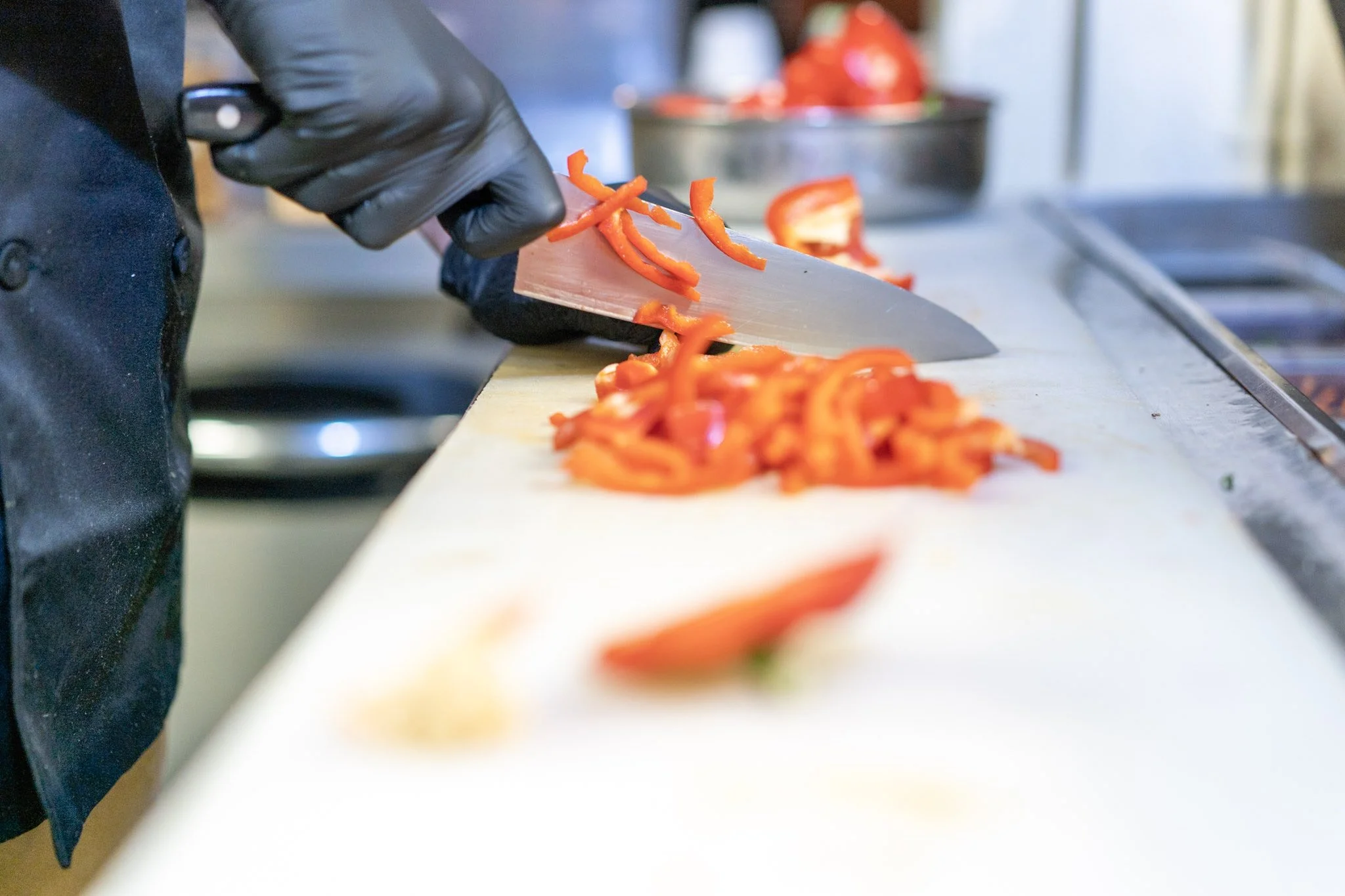 Kitchen staff preparing dishes at Wild Craft Eatery in Boone, NC