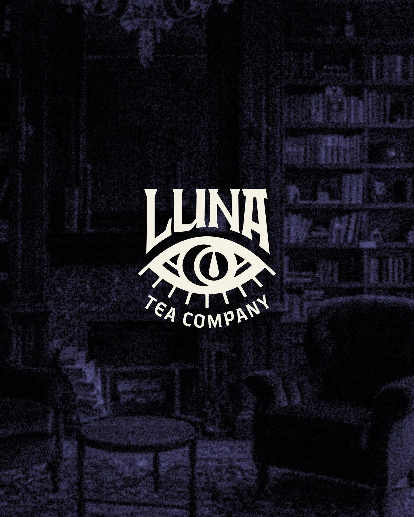 Brand Identity Design for @luna.tea.co 👁️🌙💧🫖 

To send these bookish, pop-culture inspired tea blends to the moon for Luna, we dug deep into what their tribe wanted from them.

The audience they&rsquo;d gathered up until this point were largely i