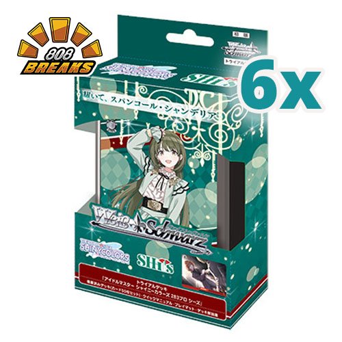 [JP] Weiss Schwarz Idolmaster: Shiny Colors Shine More! Trial Deck+ Display (6 Decks)