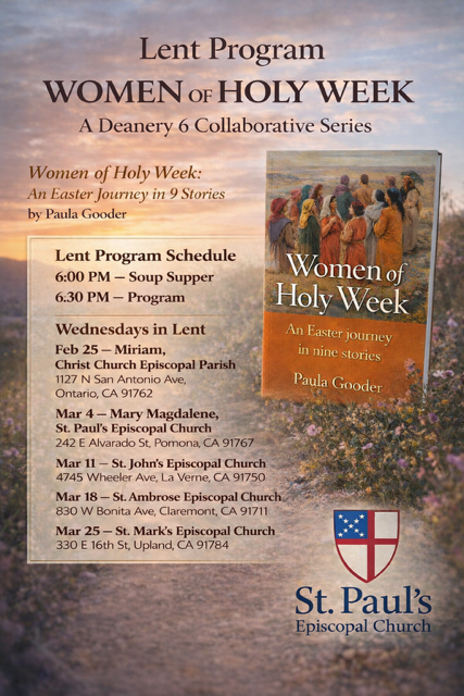Lenten Study Women of Holy Week an Easter Journey in 9 Stories All are welcome