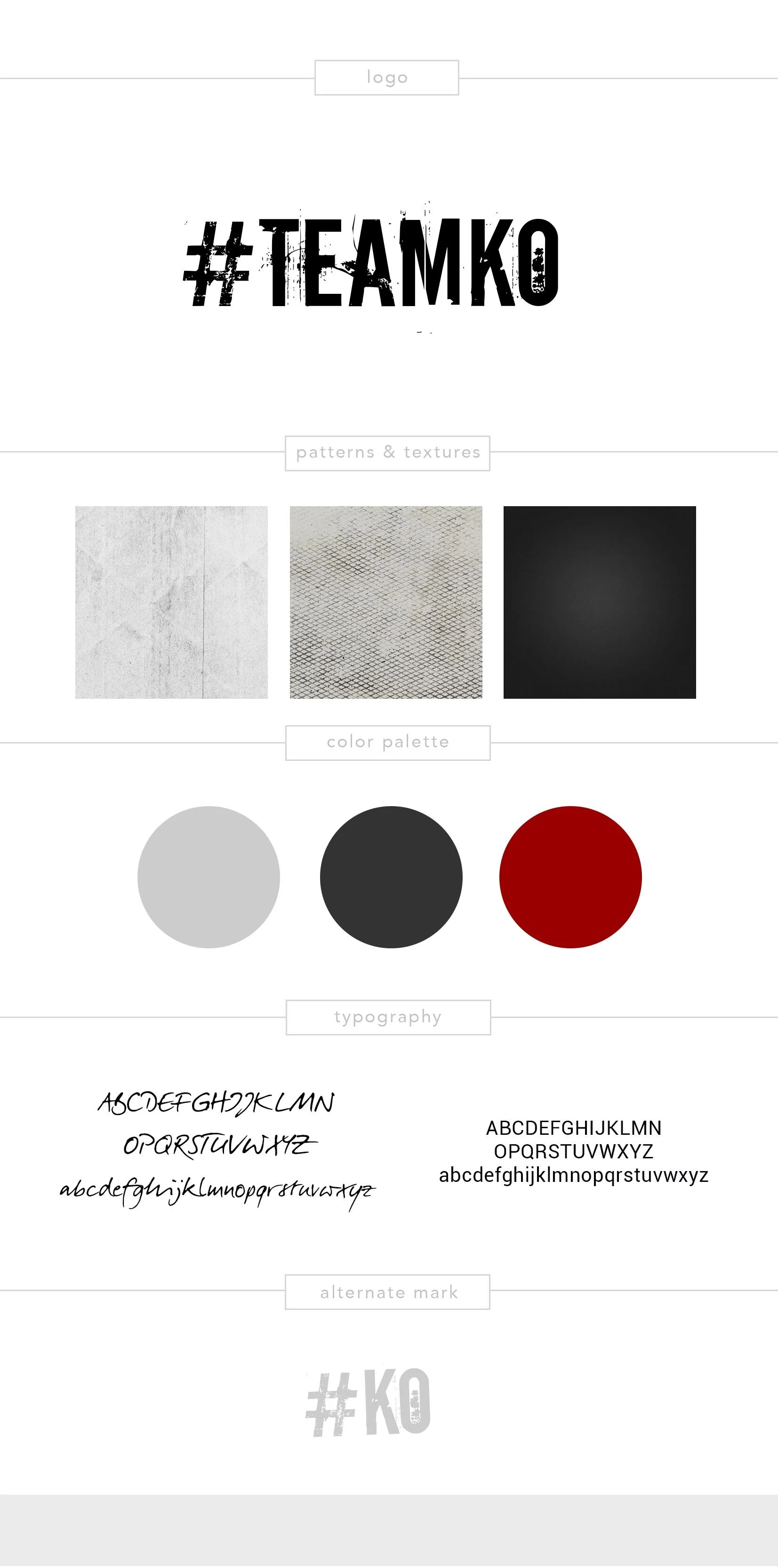 Brand Board | #TeamKO (Kickboxing/MMA)