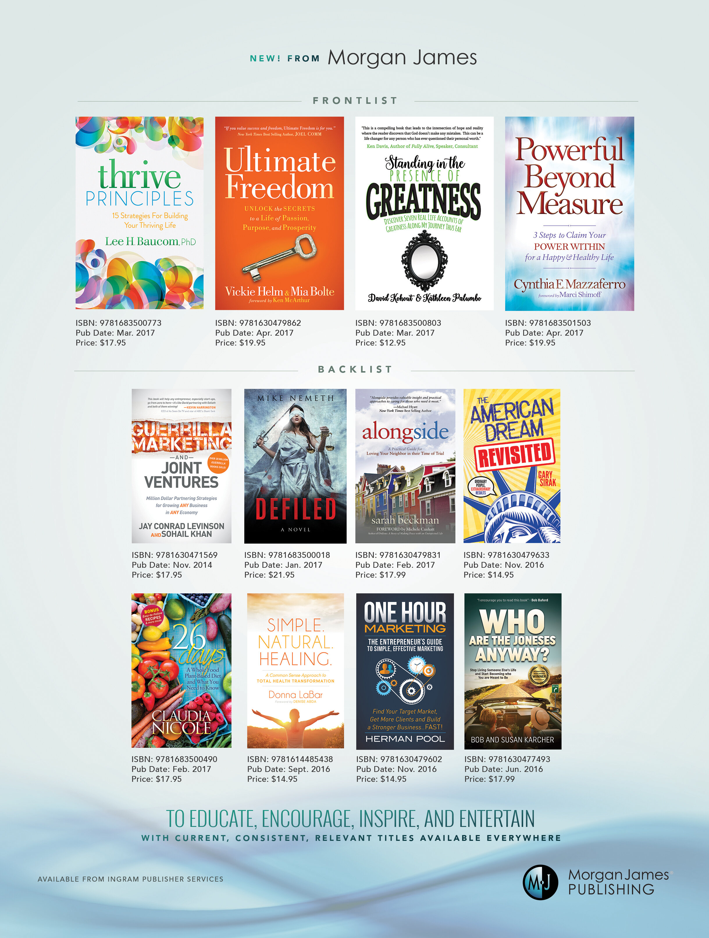 Full Page Ad (Publishers Weekly) | Morgan James Publishing
