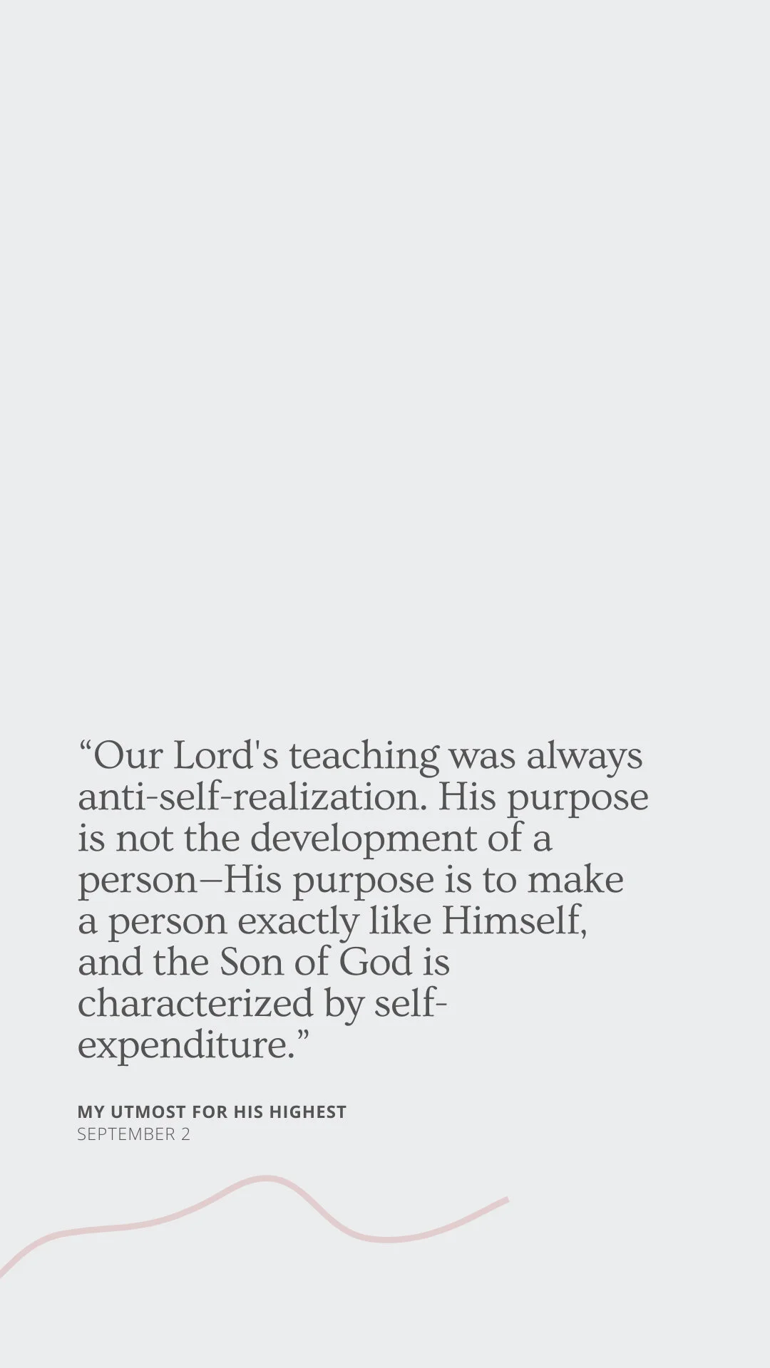 Instagram Story (Personal) | My Utmost for His Highest
