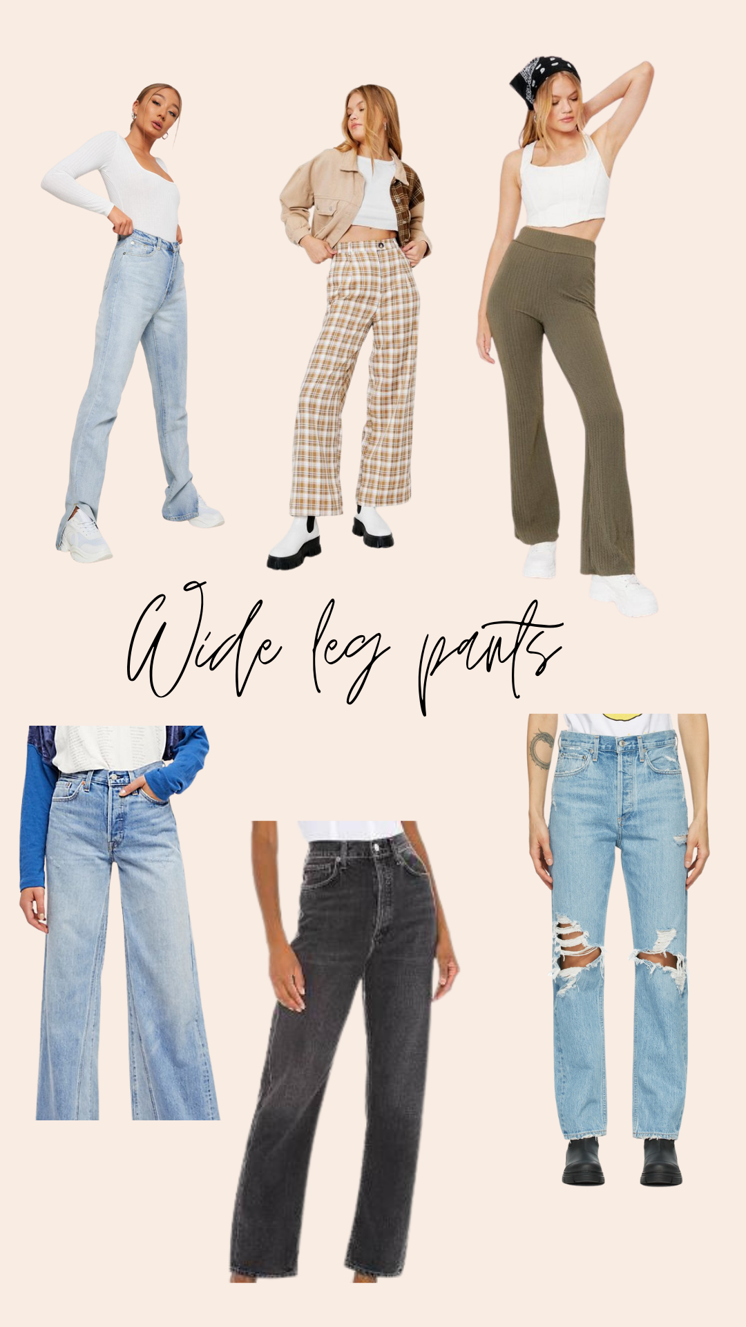 1) Oversized Pants - Well, for one - they are all extremely comfortable so I’m here for that! Whether it’s relaxed denim, loose trousers, or flare yoga pants, I’m absolutely loving this trend.Pair them with a fitted top to show your figure hidden by the pants!