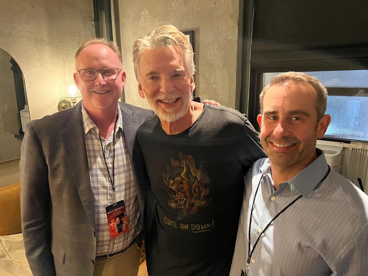Chris Burke and Jeff Howard backstage after a sold-out show with Kenny Loggins at Beacon Theatre in NYC! What an awesome night!