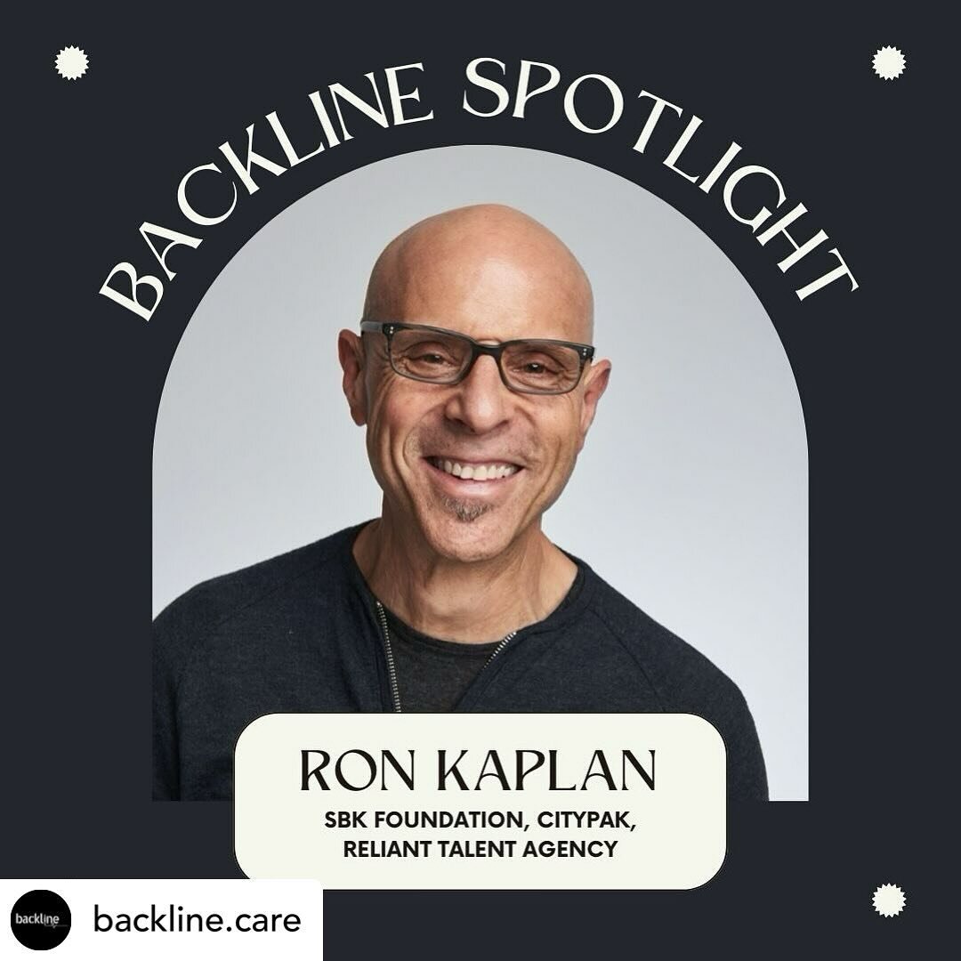 Repost &bull; @backline.care &bull; BACKLINE SPOTLIGHT ✨✨✨ Ron Kaplan of @sbkgives, @citypakproject &amp; @relianttalent !!! 

Get to know Ron Kaplan, a music industry veteran with a career that spans over 40 years in the business. As a Senior Agent 