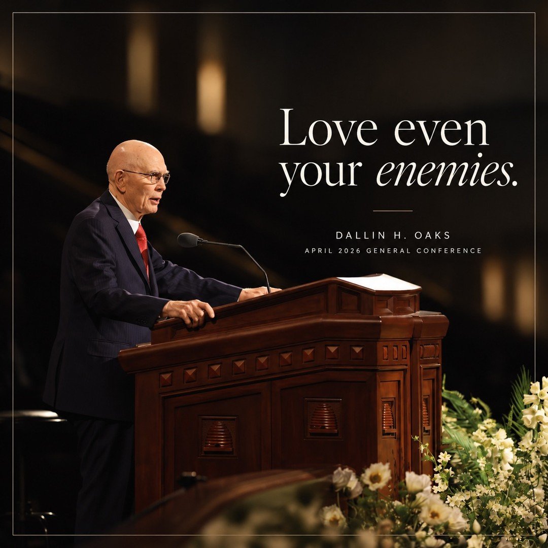 A few weeks ago, President Oaks spoke at the Washington National Cathedral on faith, freedom, and the common good. He invited us to love our enemies and become more Christlike. 

We invite you all to go and watch the entire address. On YouTube, searc