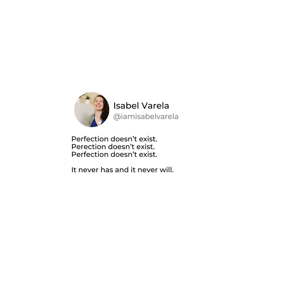 Isn&rsquo;t it a relief to know that perfection doesn&rsquo;t exist?
I get it, I can be a perfectionist at times, but it only slows my progress forward. I see it as a way to procrastinate because I am too afraid to admit I am too scared of failing.
&
