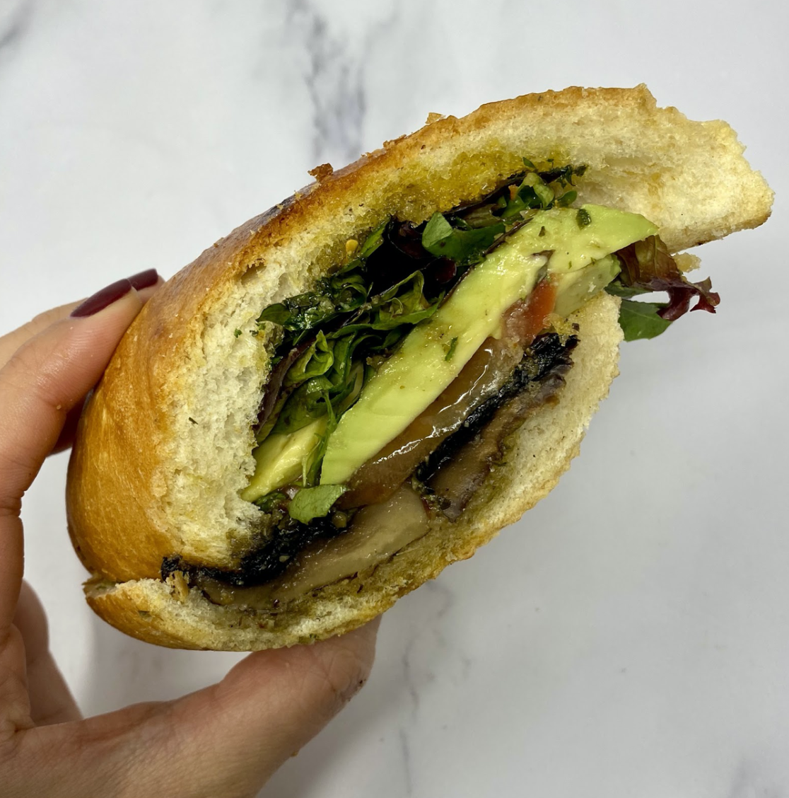 Vegan Pesto Portobello Sub