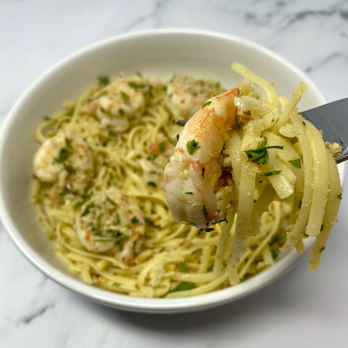 Shrimp Scampi Linguine