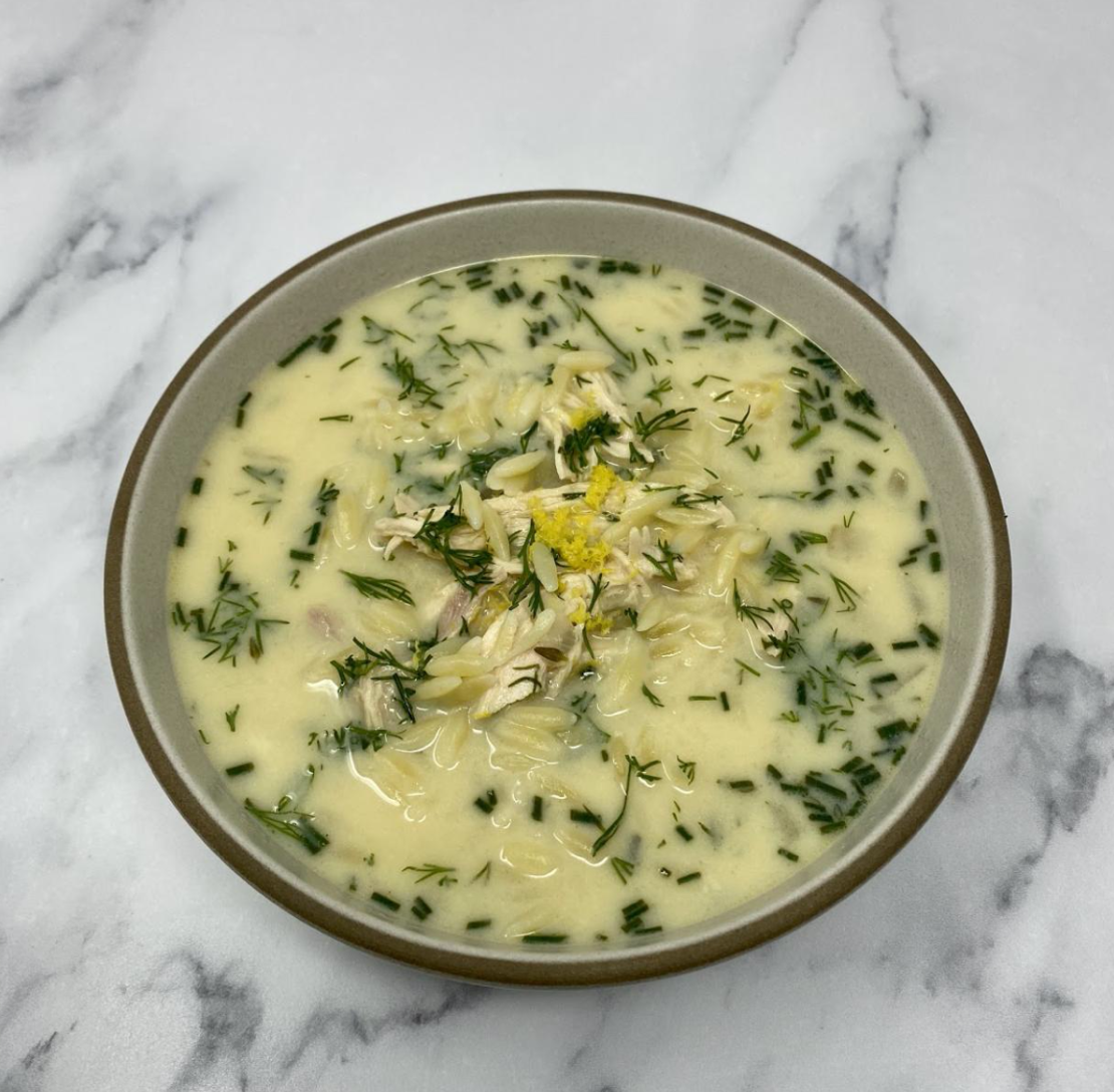 Lemon Chicken and Orzo Soup