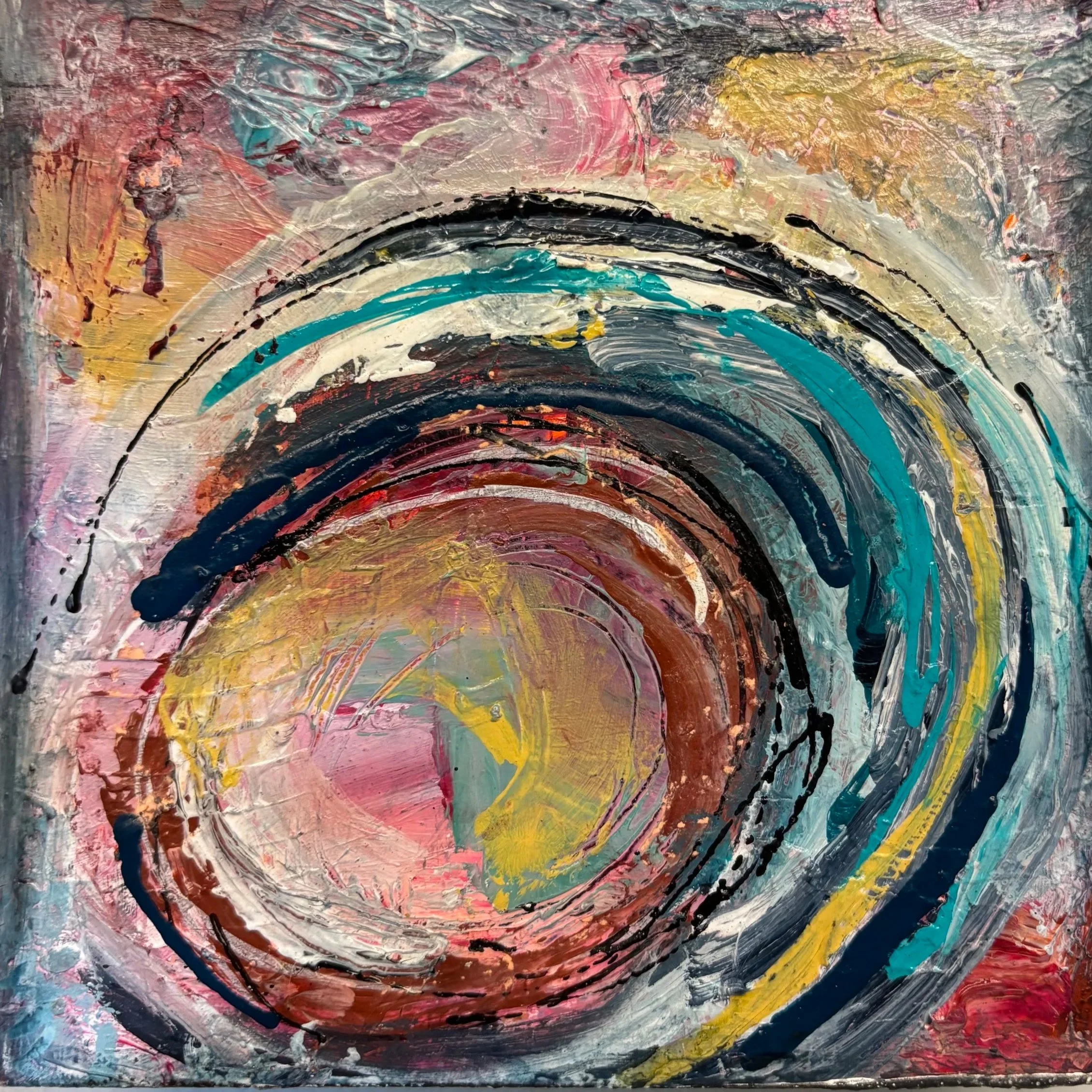 Vortex    6"x6" on Wood    $40