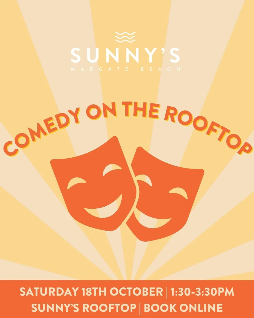 Get ready for another afternoon of non-stop laughs! Join us on Sunny's Rooftop for our Comedy Show, featuring a killer lineup of Brisbane's funniest comedians. 😆🎭

The ultimate way to kick back and enjoy top-tier comedy with great company hosted by