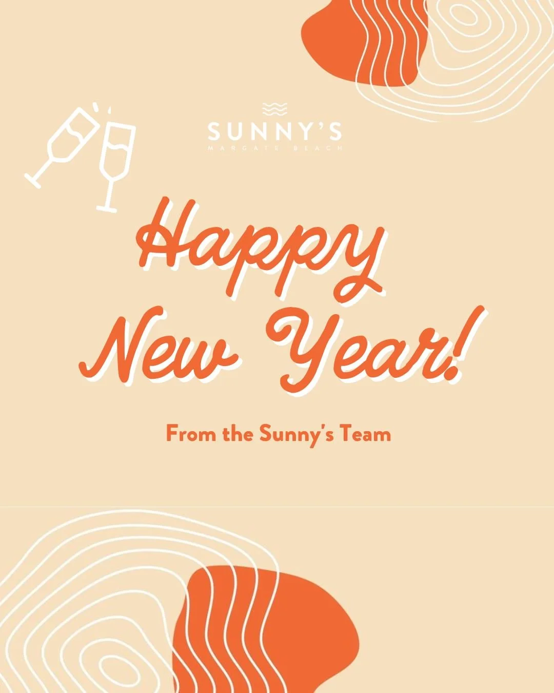 Happy New Year from the Sunny&rsquo;s team ✨🥂

We&rsquo;re open today from 6:30am to 8pm, serving up all your Sunny&rsquo;s classics, great coffee and everything in between, perfect for easing into the new year.

Our rooftop is closed today, but it&
