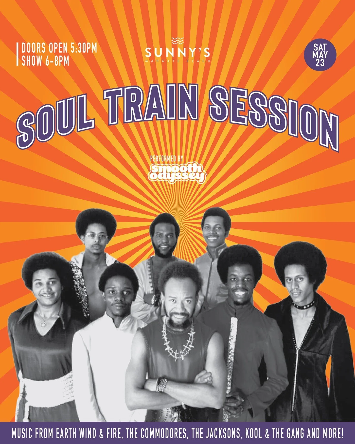 JUST ANNOUNCED 🚨Timeless hits, sunset views and a dancefloor waiting for you 🌅🎶

Join us at Sunny&rsquo;s Margate Beach for a night of soul, funk and all the classics &mdash; from Earth Wind &amp; Fire to The Jacksons and more, performed live by S