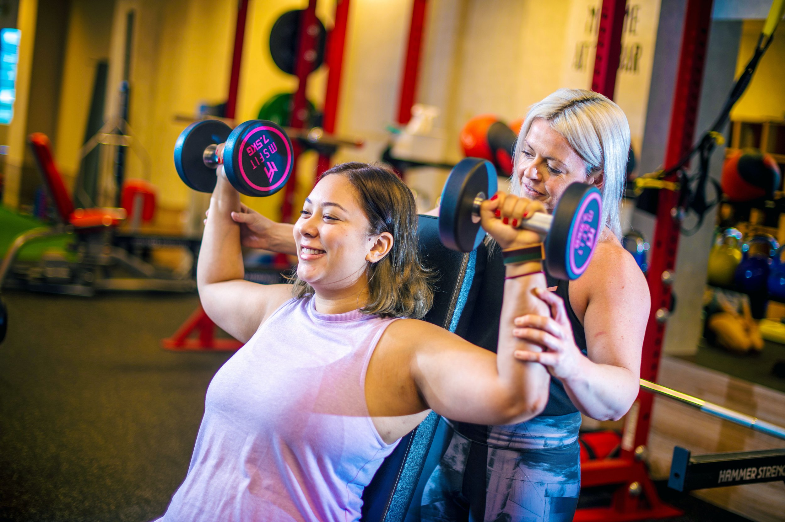 Personal training at MSFIT women-only gym in Singapore with Britteny