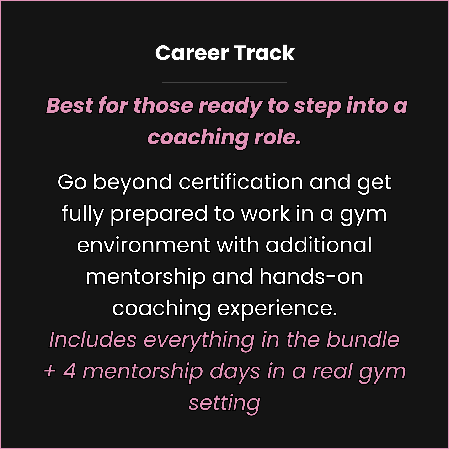 Career Track