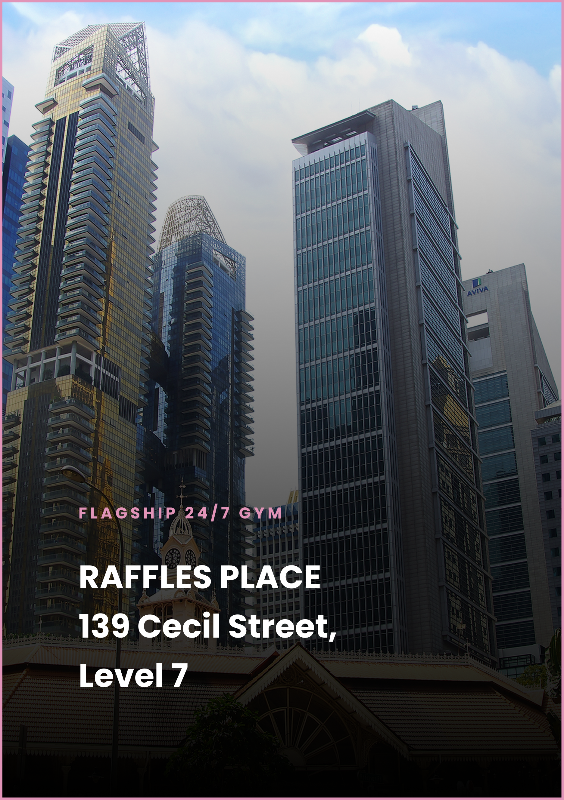 MSFIT 24/7 gym in Raffles Place Singapore at 139 Cecil Street