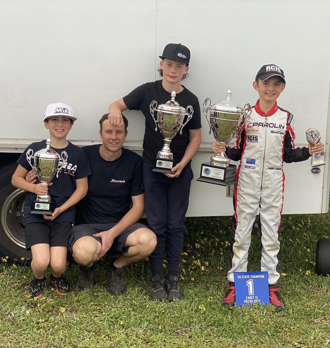 🐺 Alpha 1,2,3,4 🎤 

Another great weekend away racing at Monarto for SA State Championships. 

🐺 Sam March had an extremely strong showing taking on double duties with fastest laps in KA3 Junior, numerous heat wins in KA4 Junior Light and led all 