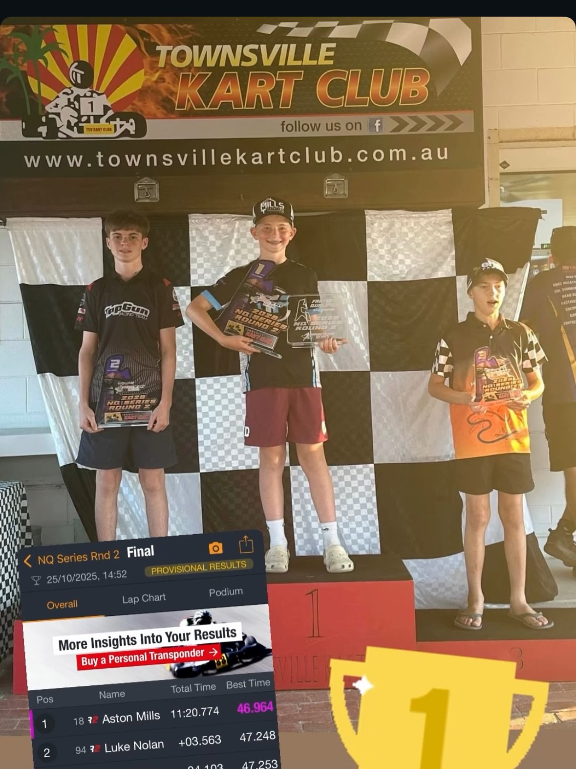 🦅 Townsville to Tasmania EKS had some great results across the board over the weekend including the following: 

NQ Titles - Townsville 

KA3Junior Light 
🥇 @astonmillsracing 

C9 
🥇- Emerson Mills

VCS COBDEN 
C12 
🥇- @sammyjvv37 
 
C9 
Pole pos