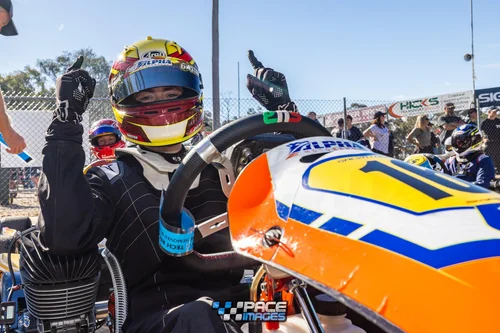 EKS driver on track