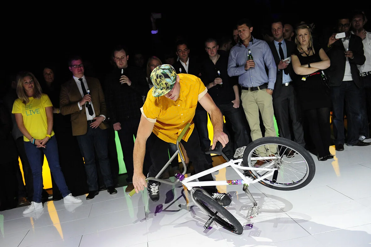 After party BMXers