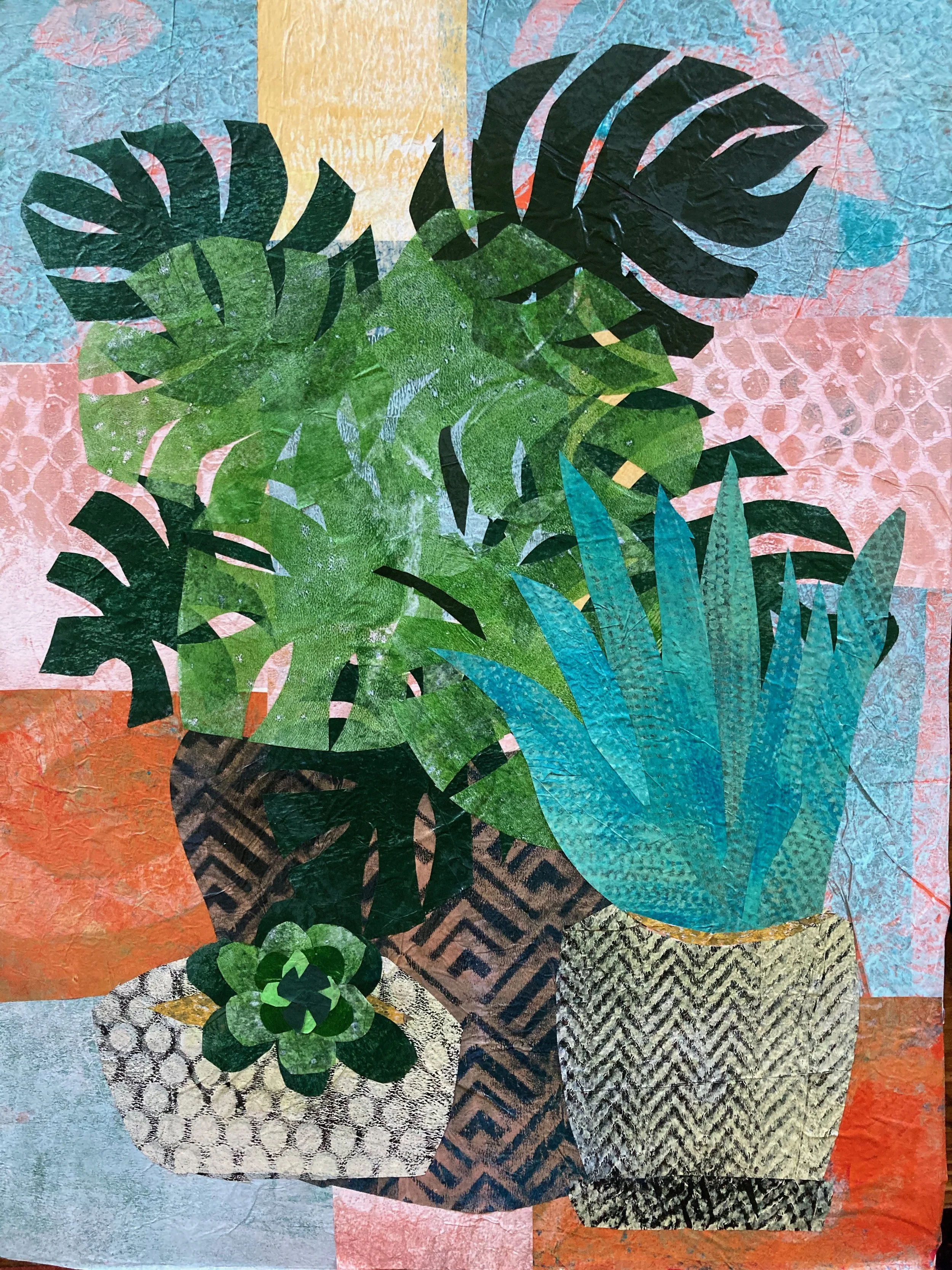 Houseplant Collage Print