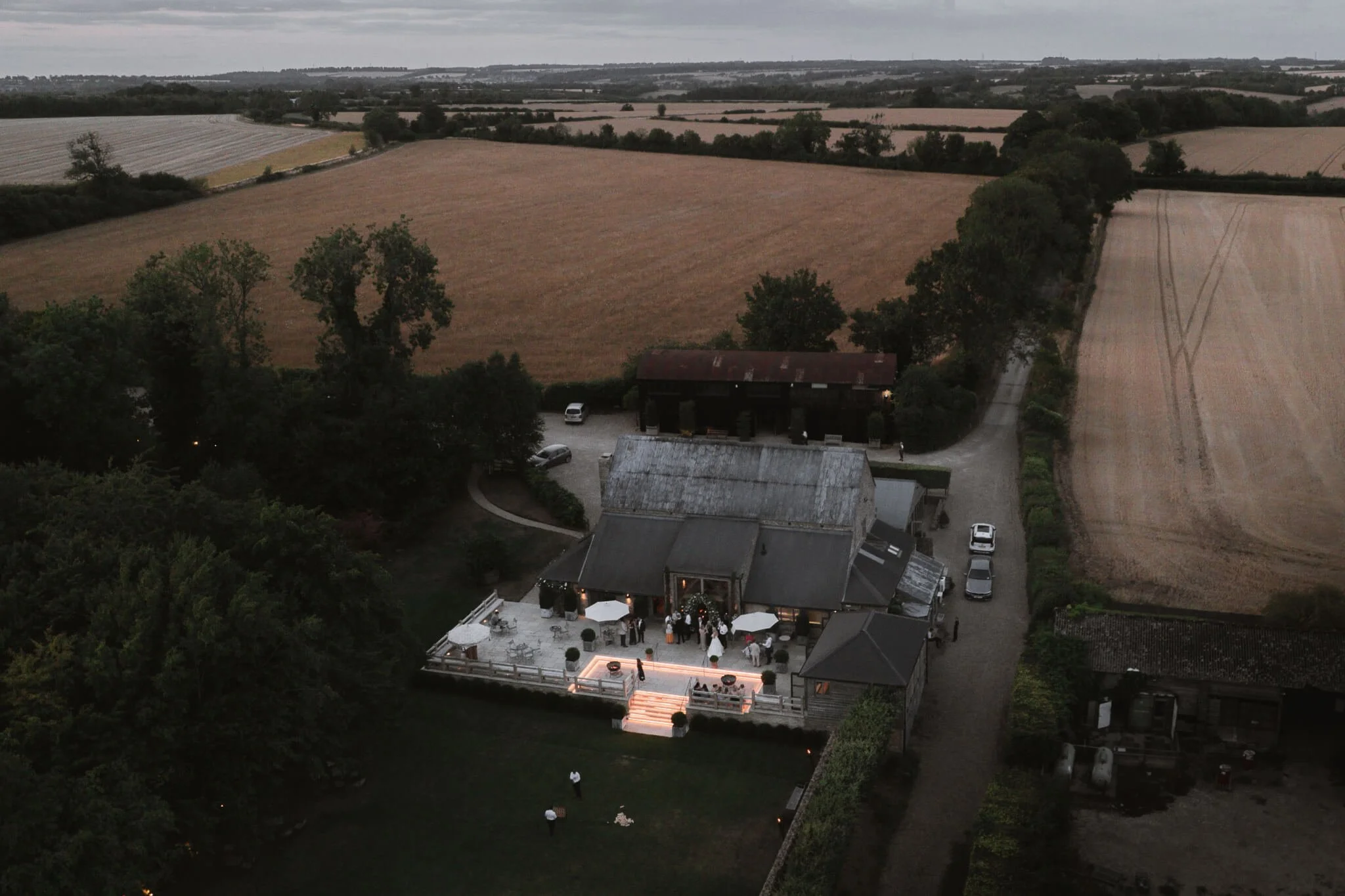 Aerial image of Cripps Stone Barn