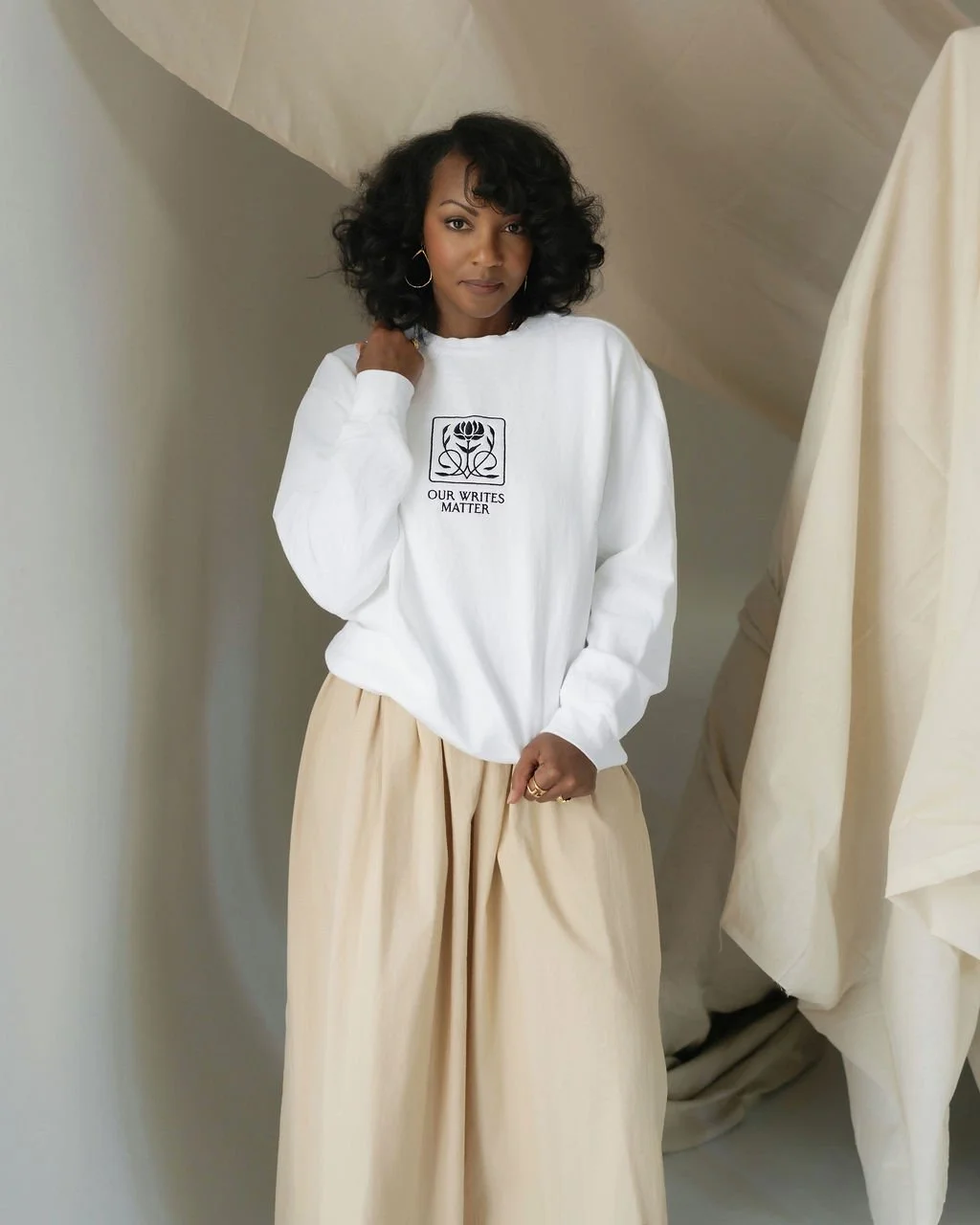 "Our Writes Matter" White Sweatshirt