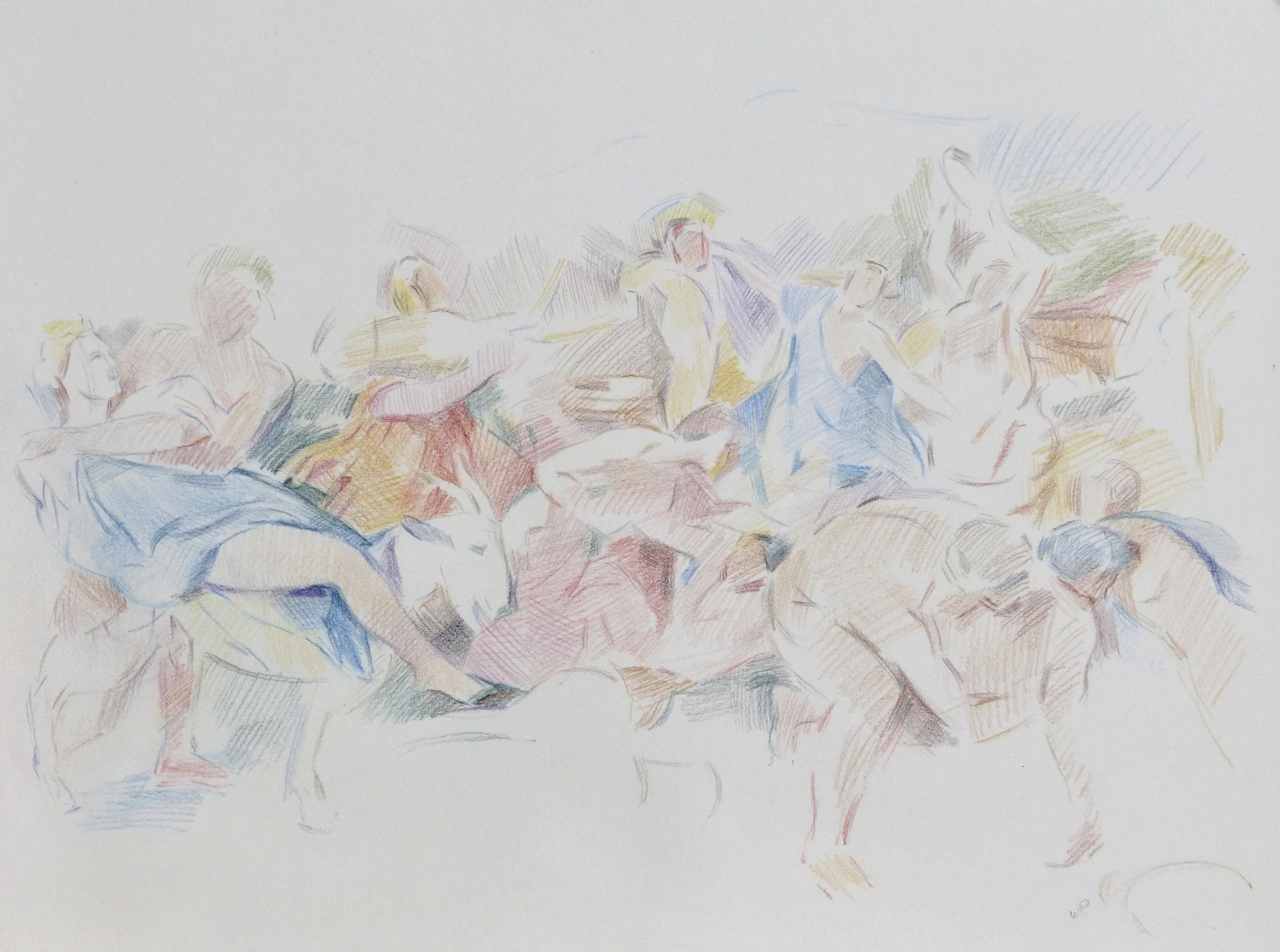 'The Triumph of Pan' (after Poussin)
  30 x 40 cm  