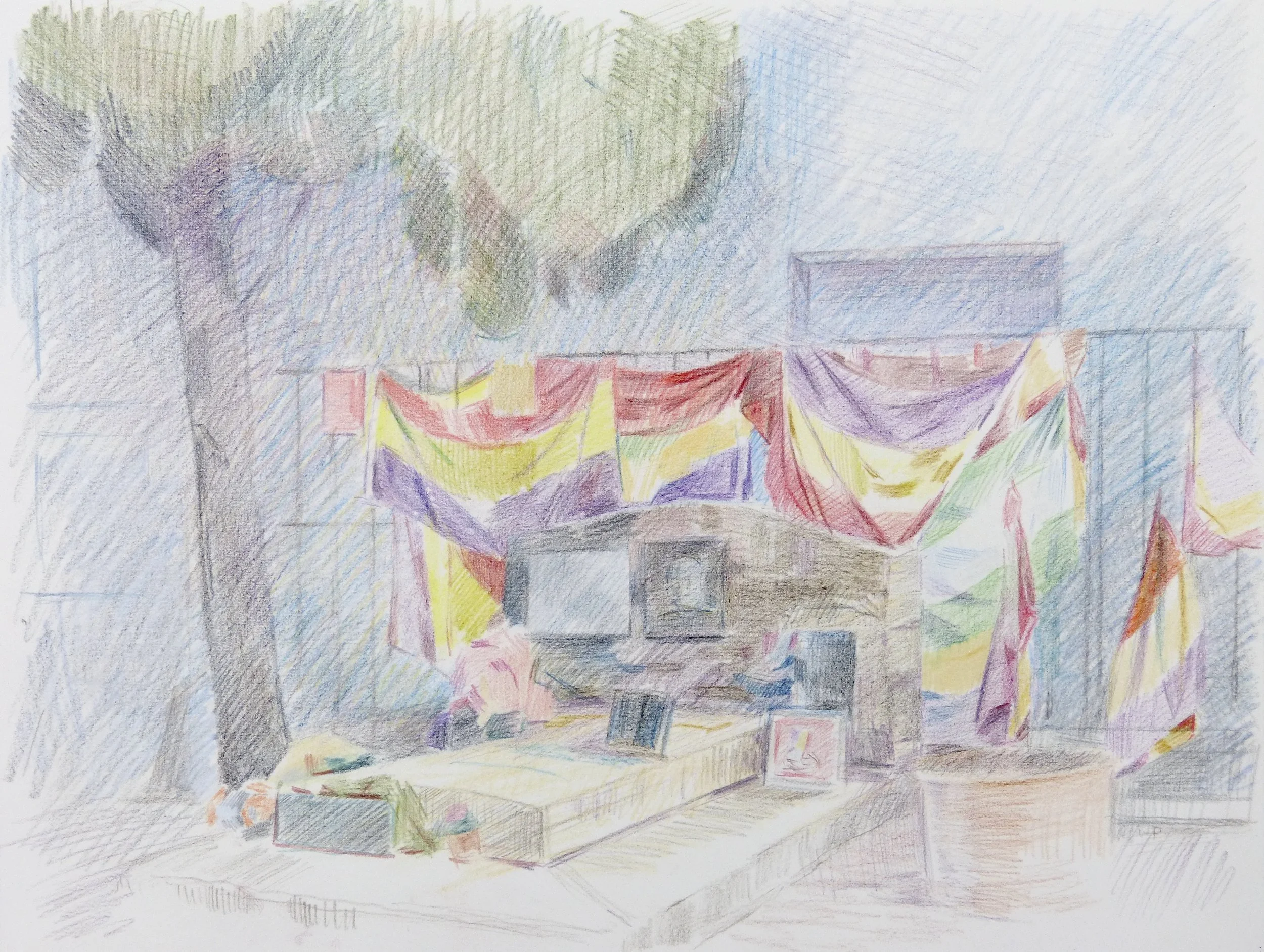 'Antonio Machado Memorial, Collioure'
  30 x 40 cm  