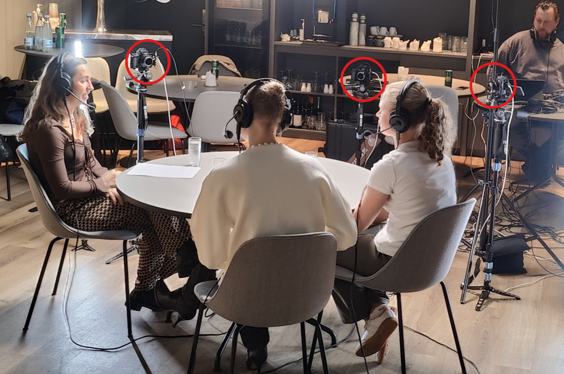3 kamera videocasting agf girltalk podcaster.dk
