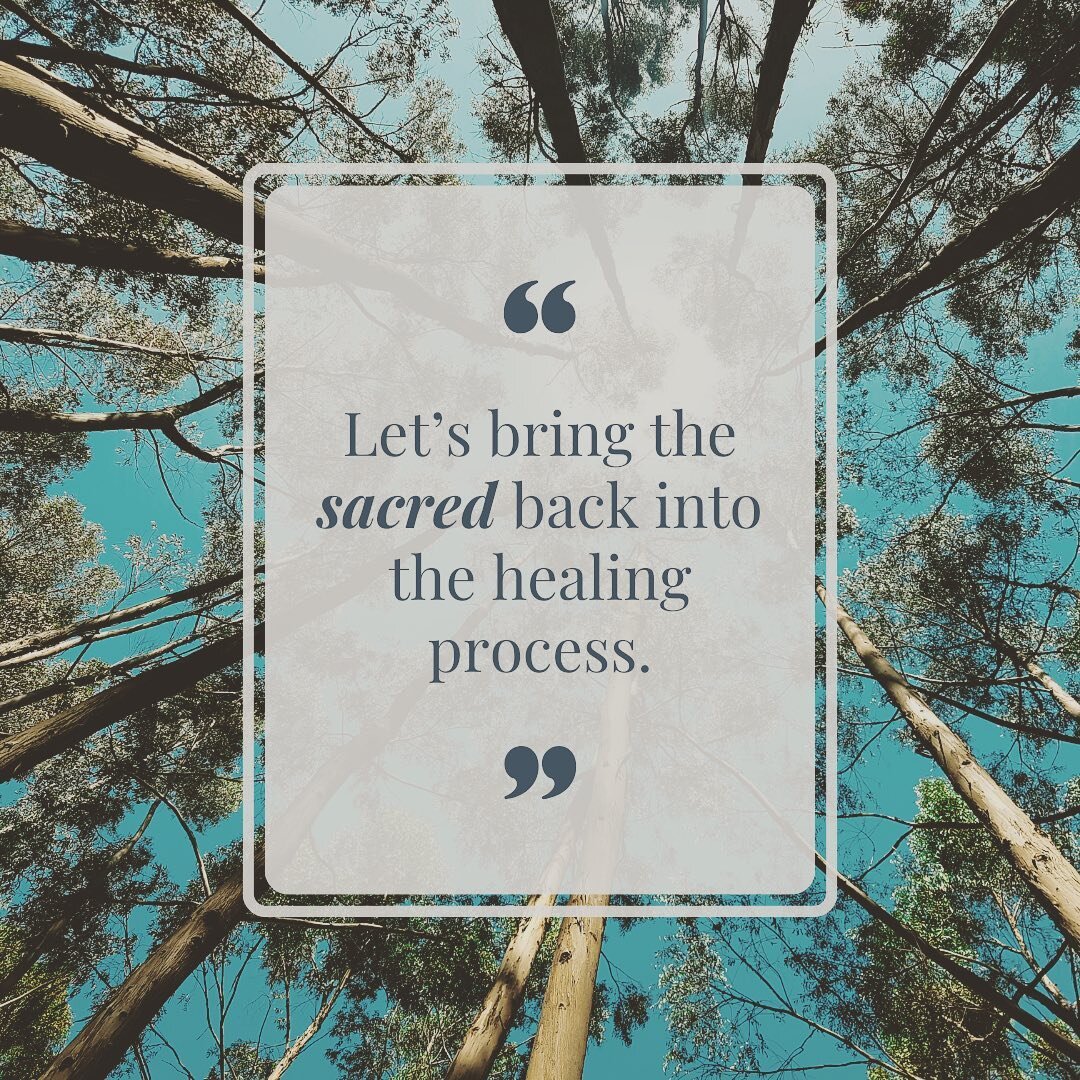 Healing and growth are about so much more than changing thought patterns and actions. 

It&rsquo;s about reconnecting with our deepest knowing. 
A reconnection with the cycles of being and living. 
A remembering of our deep connection to nature and o