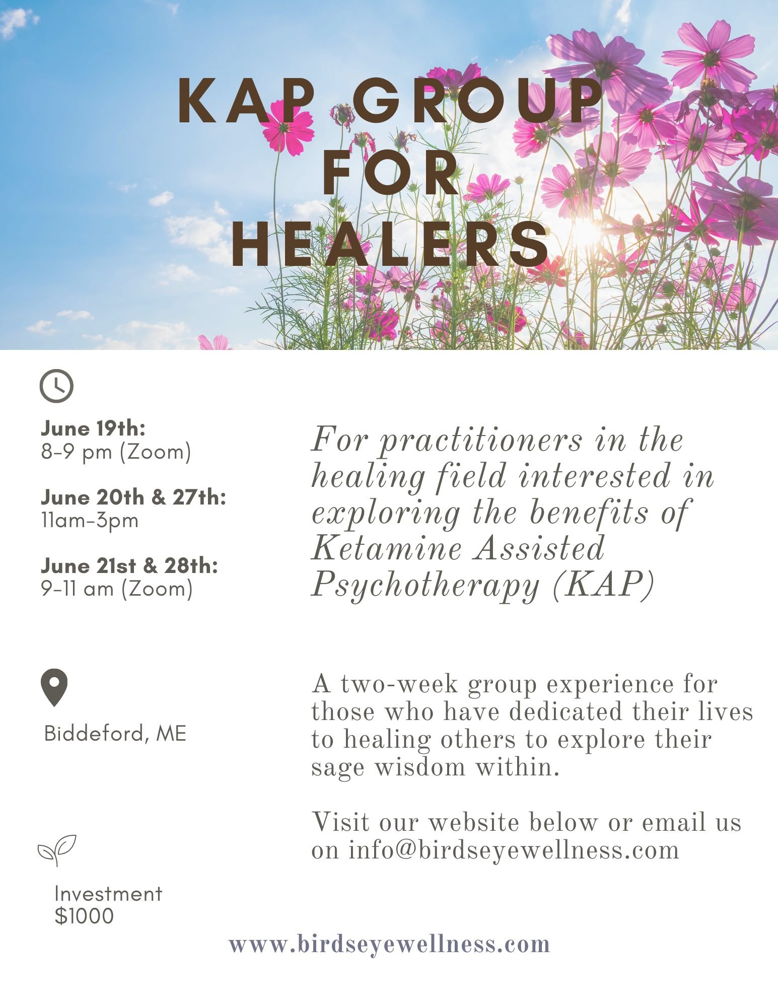 A safe container, deep connection, and sacred sweetness. These groups are so incredibly special to @birdseyewellness and I, and we would love for you to join us. 

Having just wrapped up our April Sage Group for Healer's, we've decided to put our nex