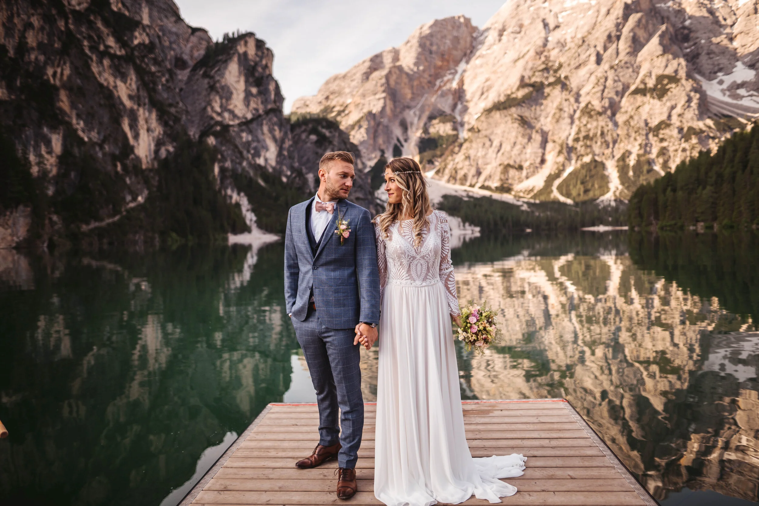 Hochzeit zu zweit in den Dolomiten — Lichterfunkeln Fotografie