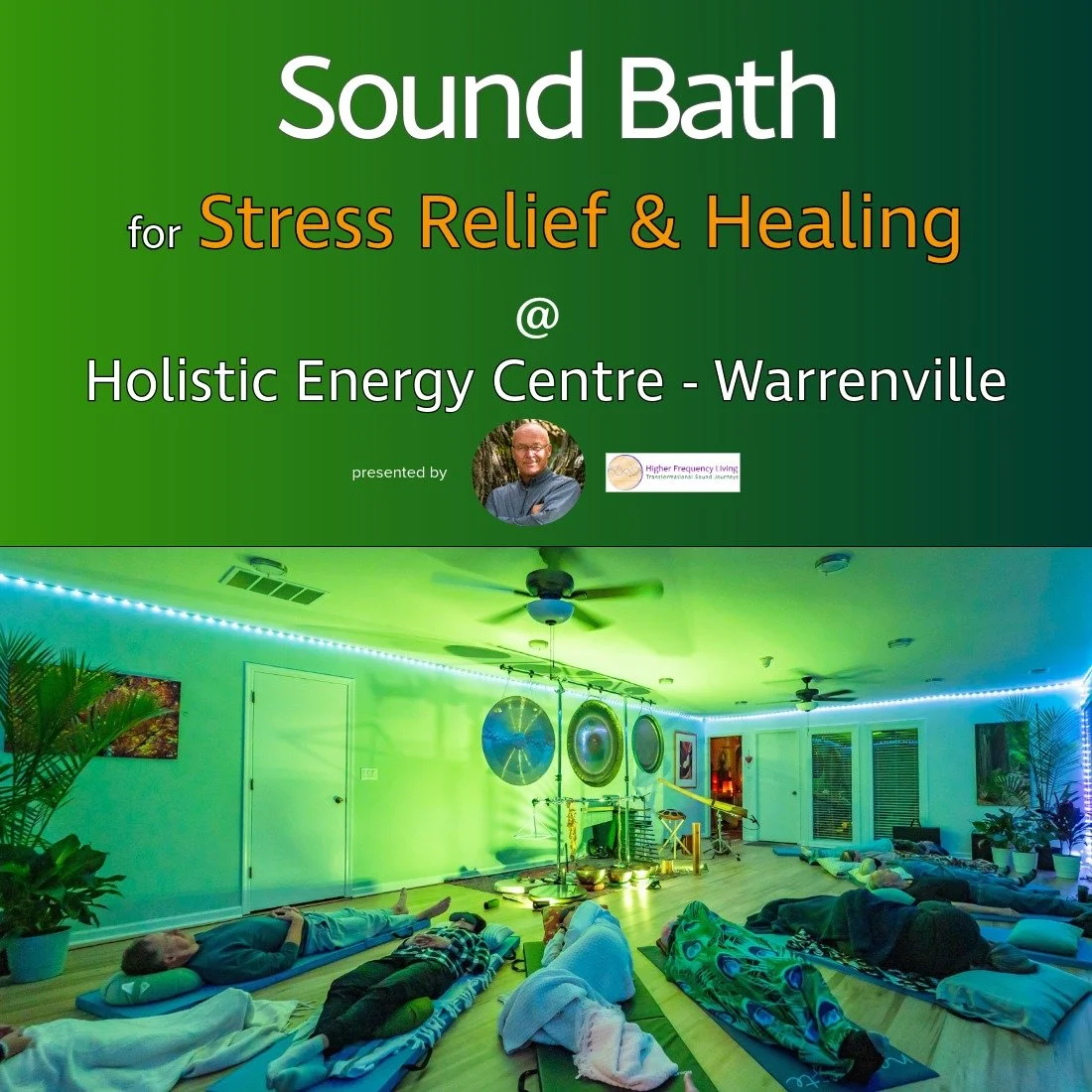 Sound Bath for Stress Relief and Healing on 5/9/26 at the Holistic Energy Centre in Warrenville, IL