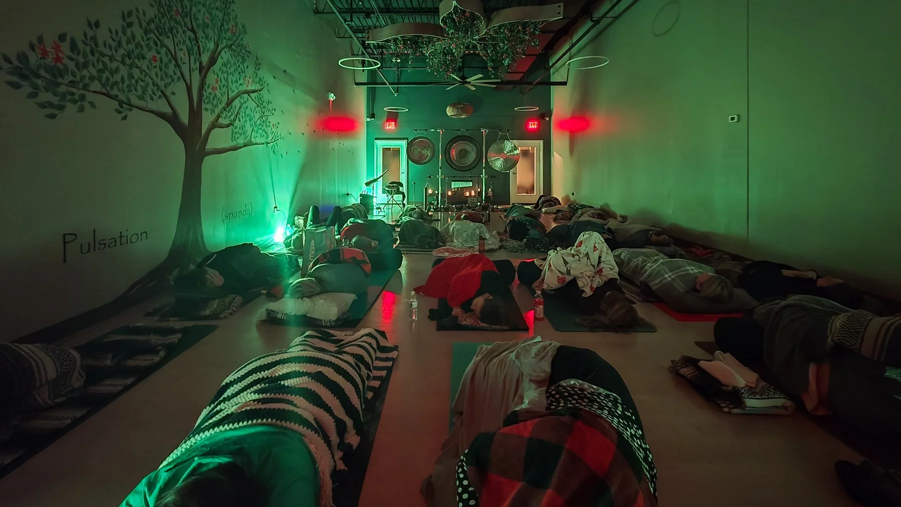 Sound bath meditation at Pulsation Yoga in Mount Prospect, Il