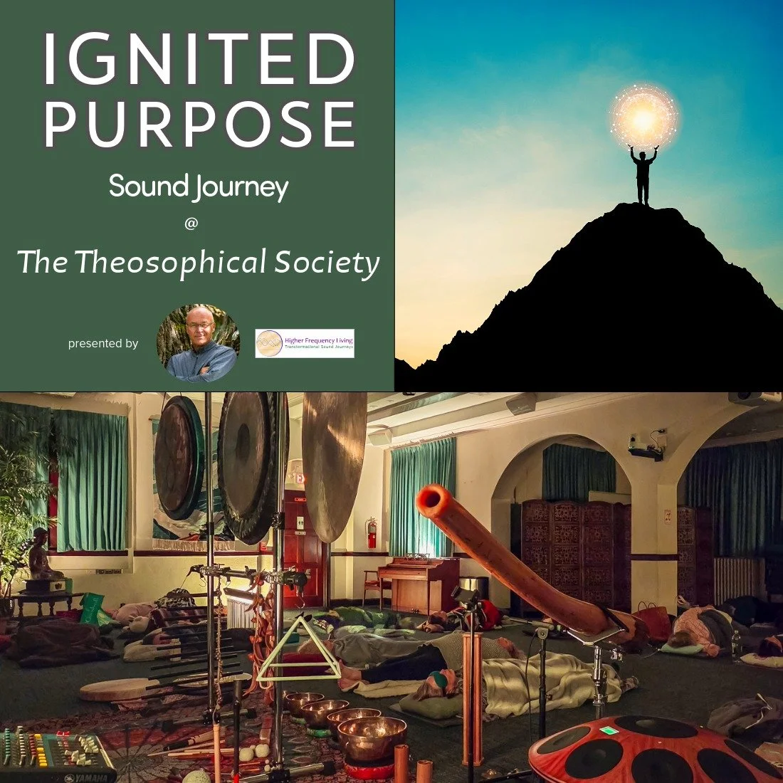 Ignited Purpose | Sound Bath Journey at the Theosophical Society in Wheaton, IL