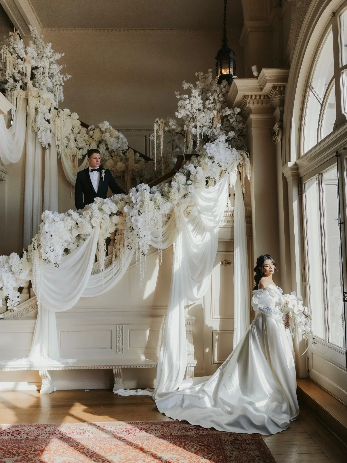 Orchids, Trees, Amaranthus &hellip; Drapery what more do you need? 

Venue: @cairnwood
Host &amp; Designer: @evviva.studio
Florist: @__yougrowgal
Hair Stylist: @nataliebridalco
Makeup Artist: @tayabermudez_
Bridal: @demure_bridal
Menswear: @suitshopo
