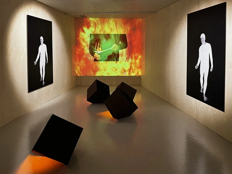 Foto fra installasjonen "Tiger tiger burning bright", Visningsrommet 2024